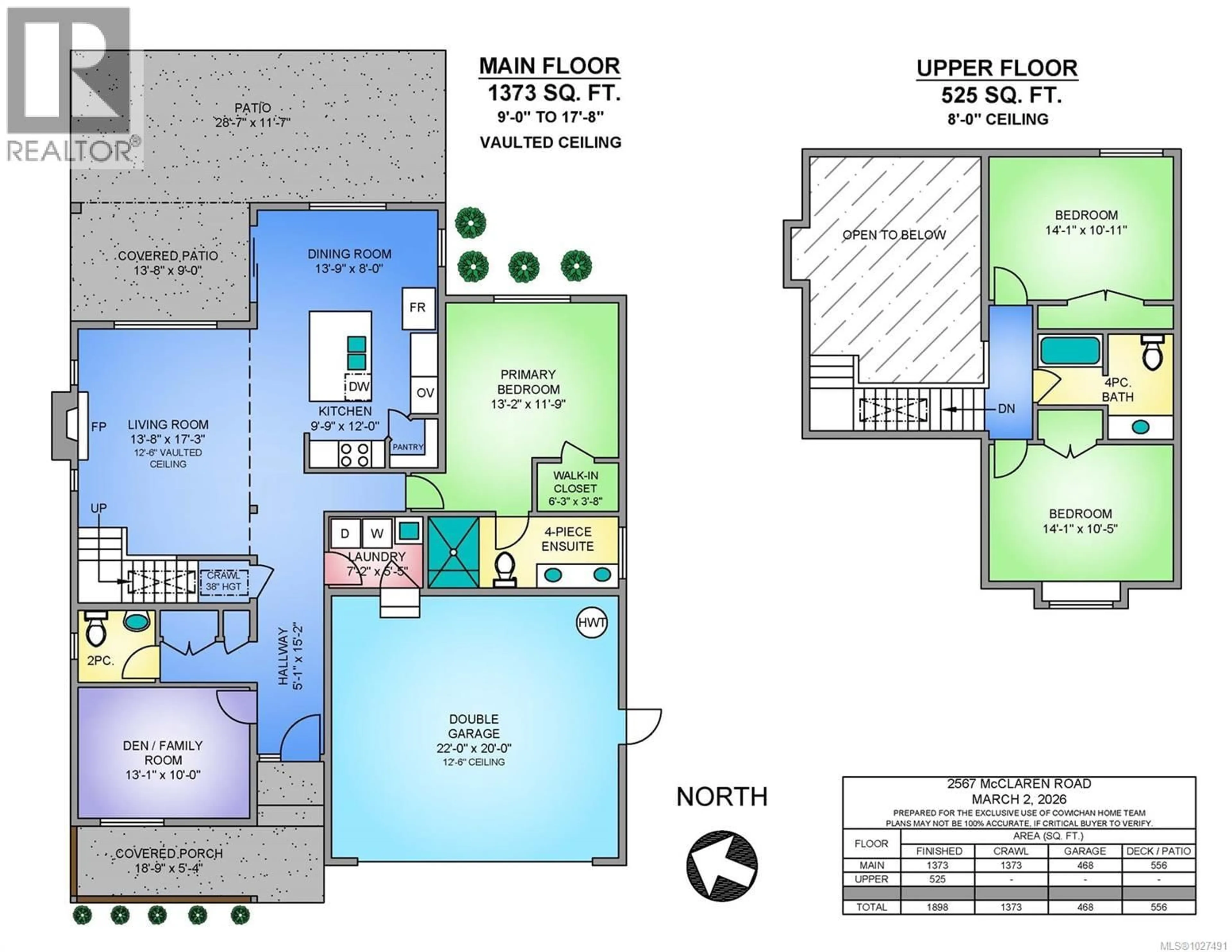 Floor plan for 2567 MCCLAREN ROAD, Mill Bay British Columbia V0R2P1