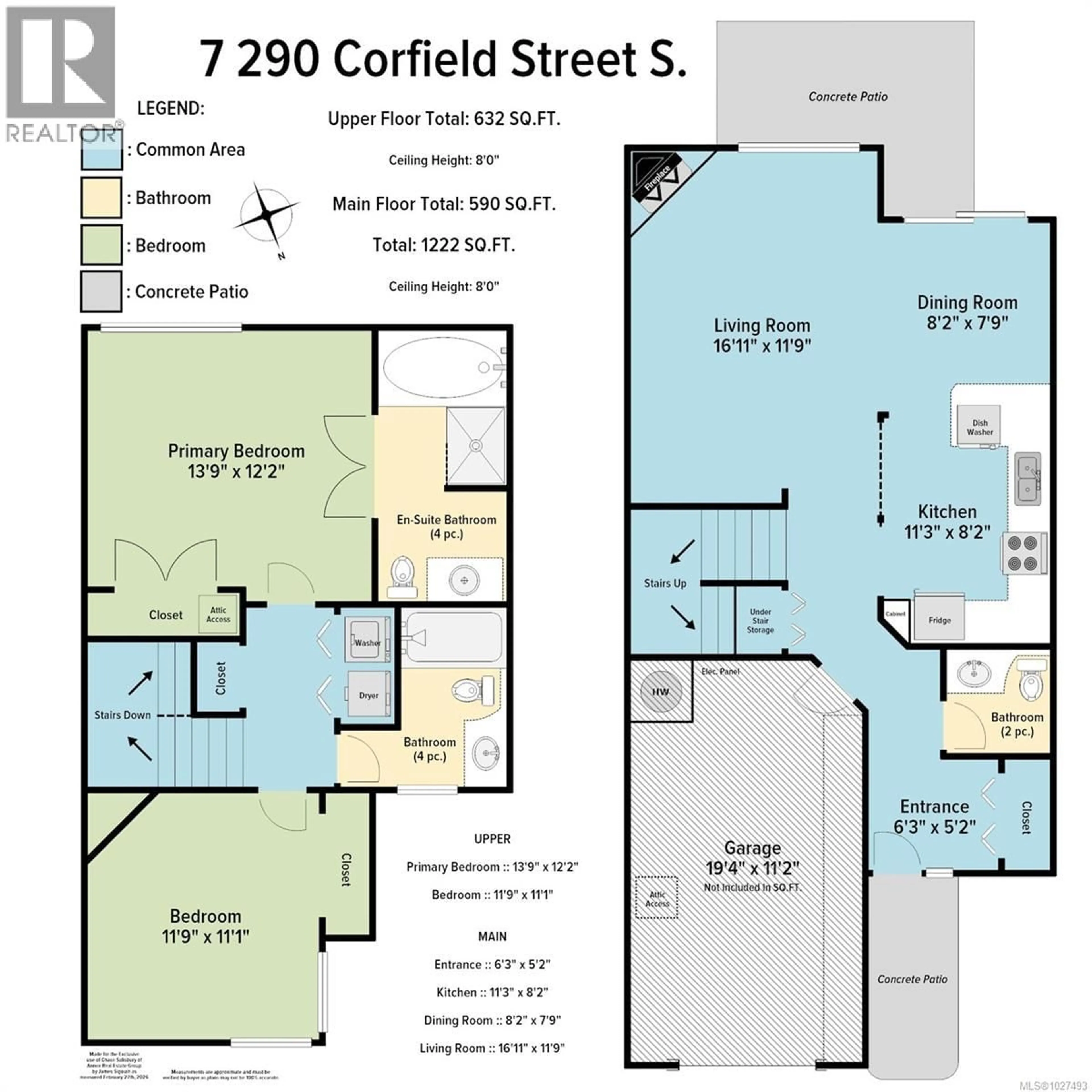 Floor plan for 7 - 290 CORFIELD STREET, Parksville British Columbia V9P2G5