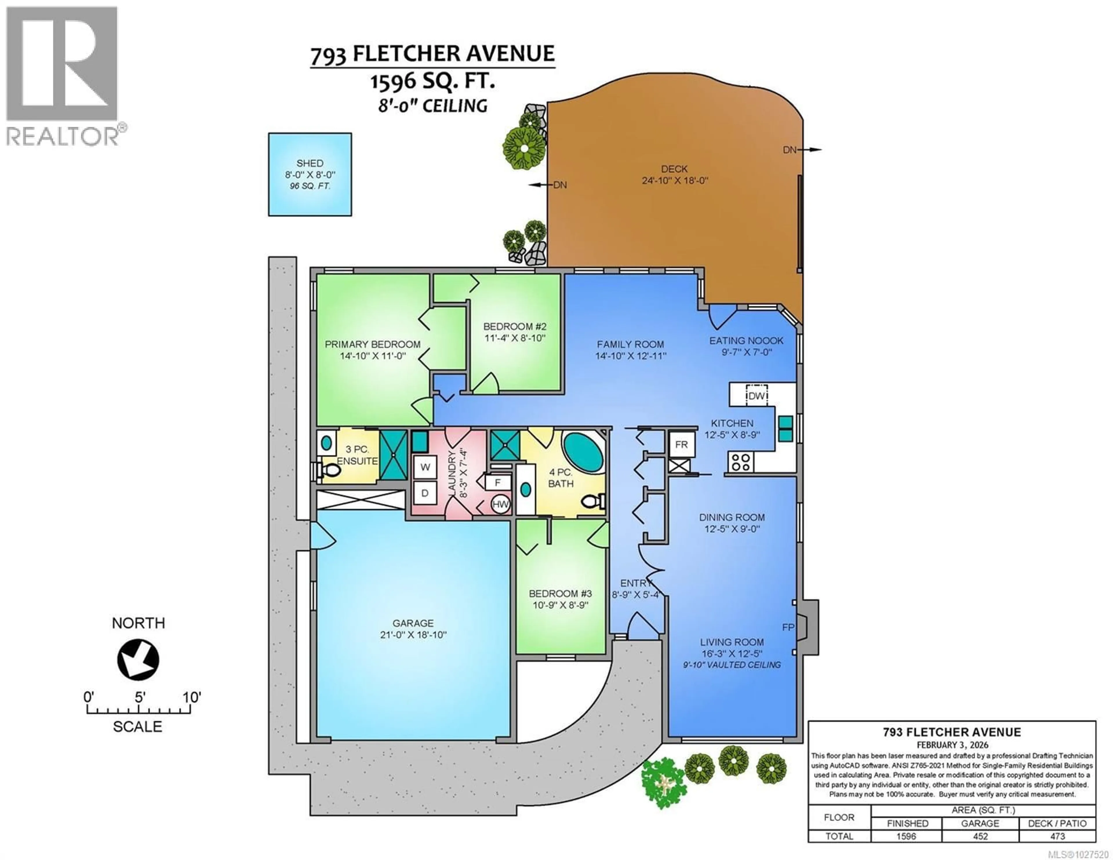 Floor plan for 793 FLETCHER AVENUE, Parksville British Columbia V9P2M2