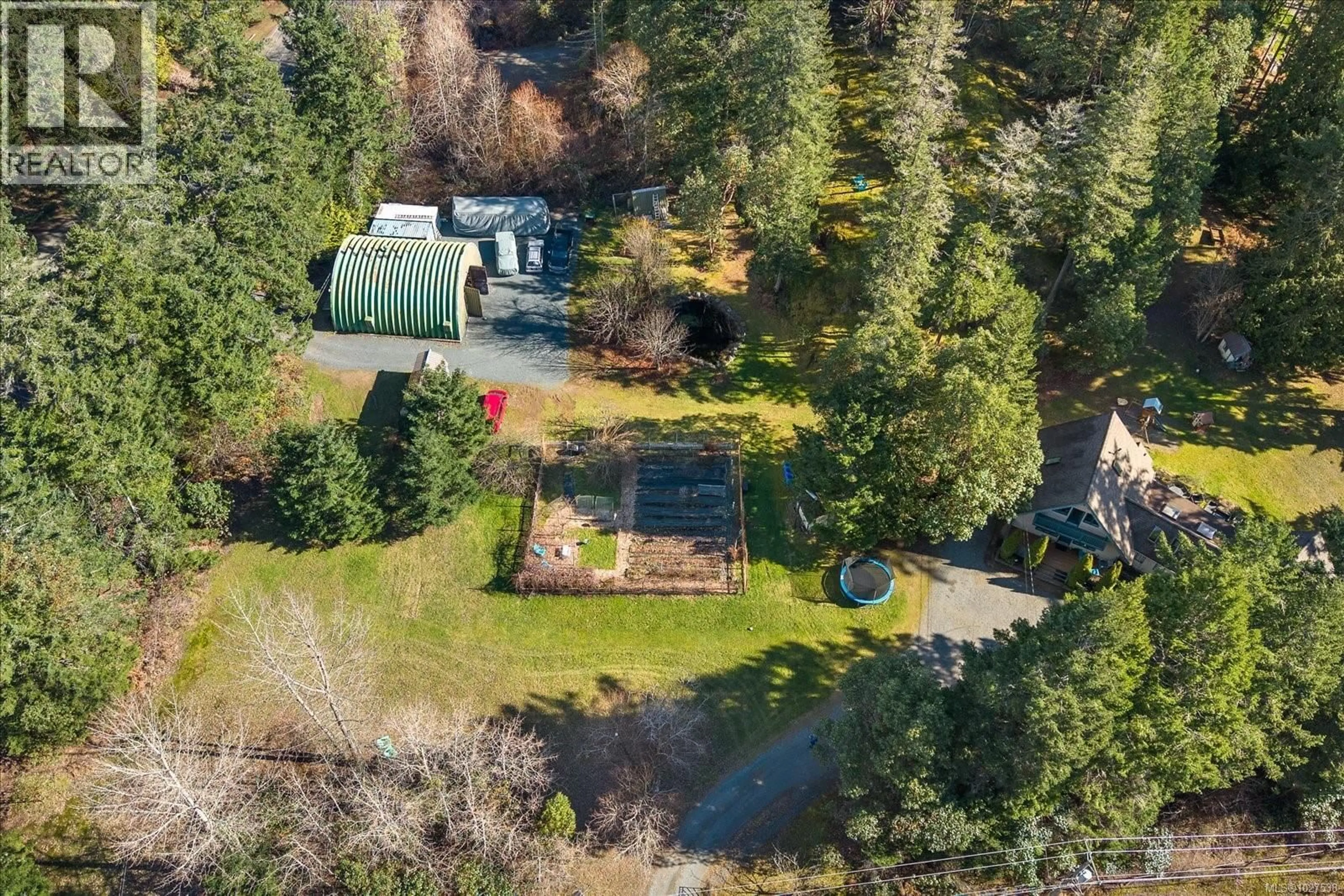 A pic from outside/outdoor area/front of a property/back of a property/a pic from drone, forest/trees view for 6580 PHANTOM ROAD, Lantzville British Columbia V0R2H0