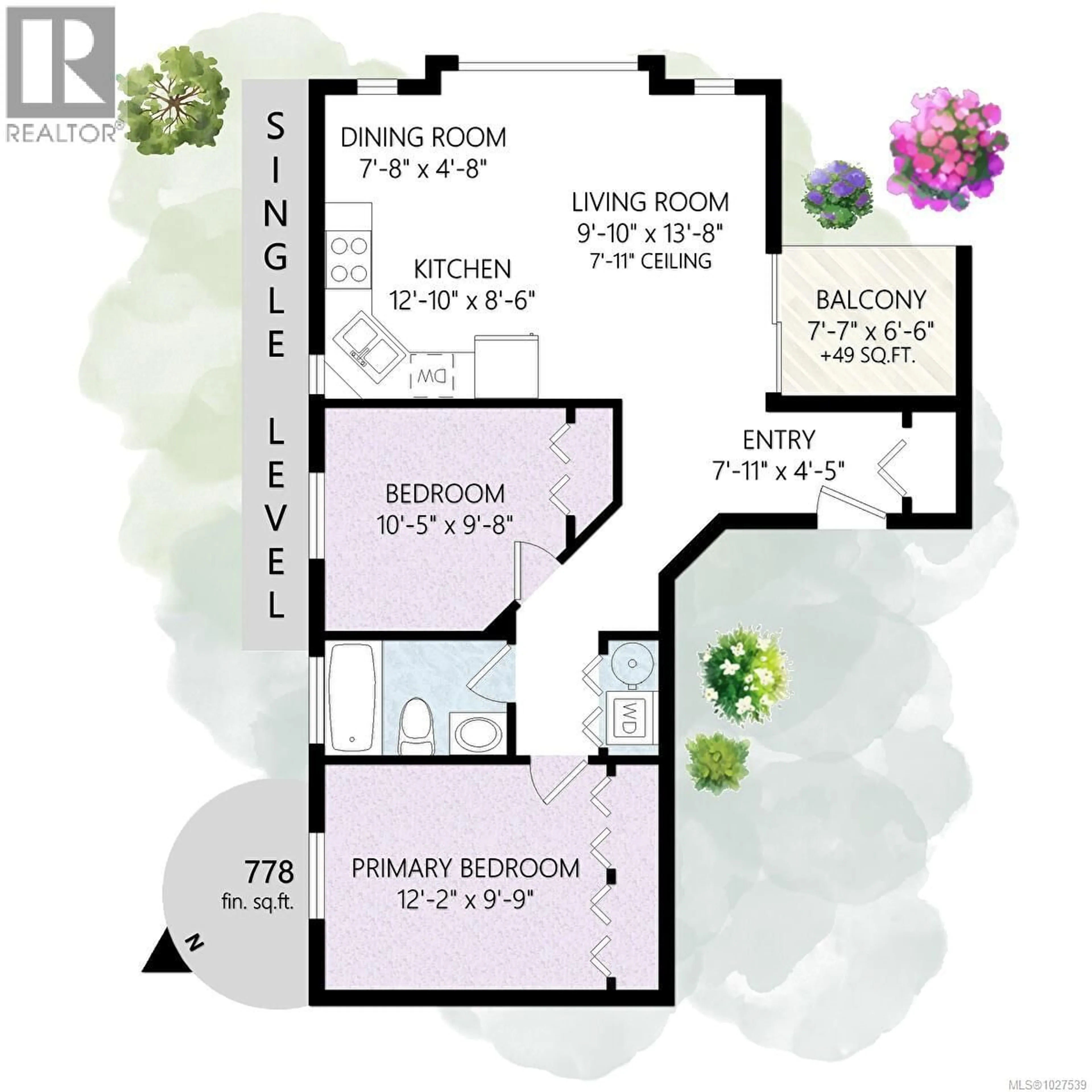 Floor plan for 203 - 2844 BRYN MAUR ROAD, Langford British Columbia V9B3T4
