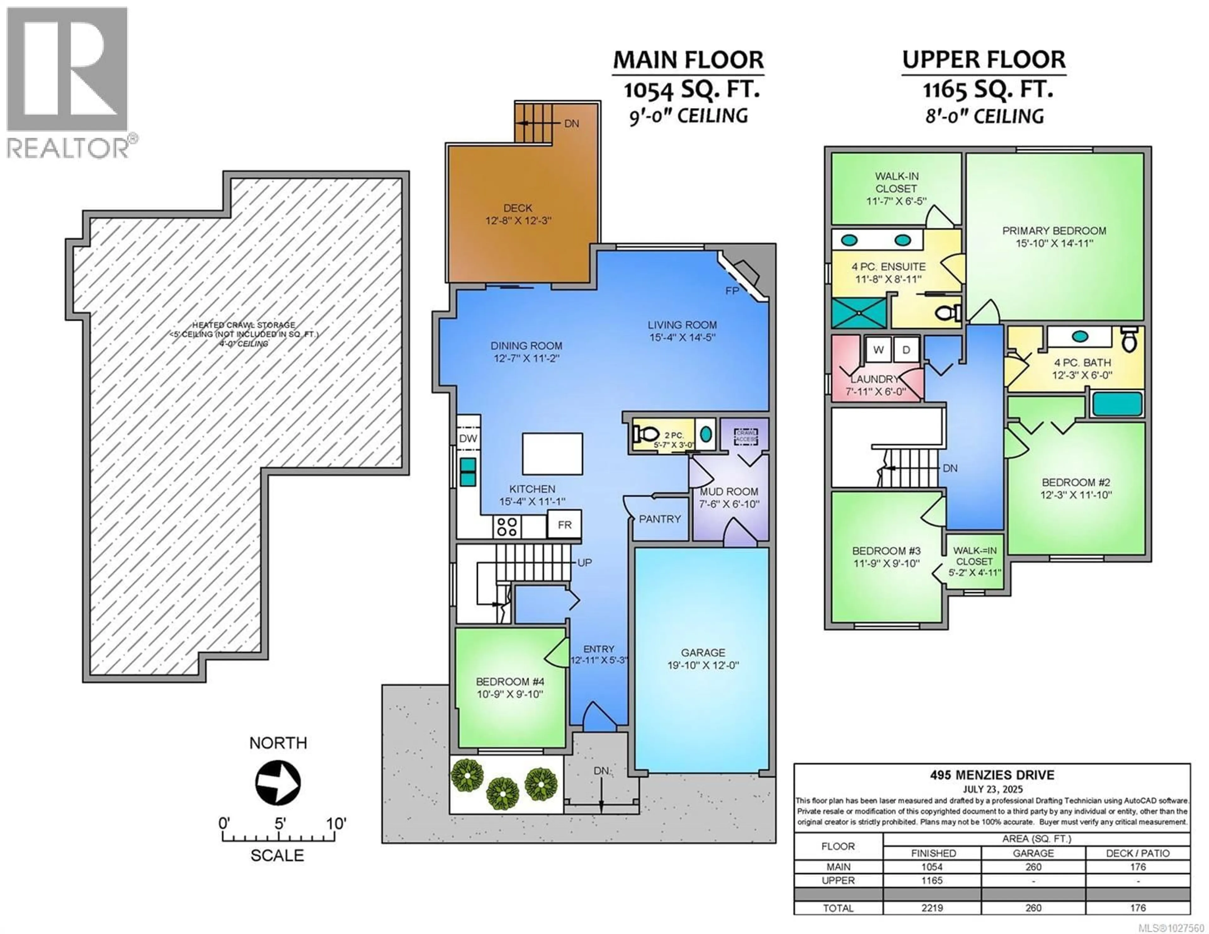 Floor plan for 495 MENZIES RIDGE DRIVE, Nanaimo British Columbia V9R0C4