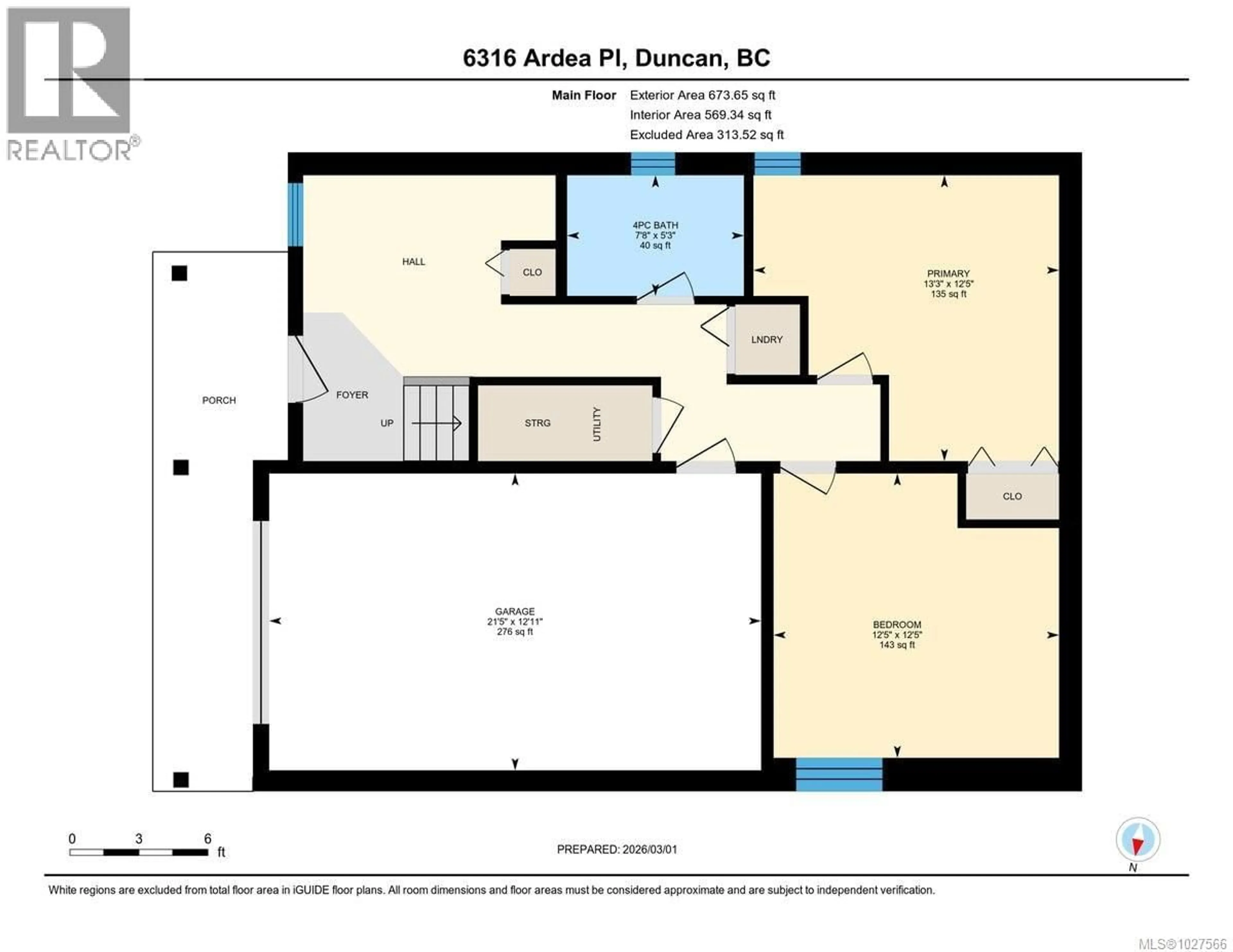 Floor plan for 6316 ARDEA PLACE, Duncan British Columbia V9L0B7