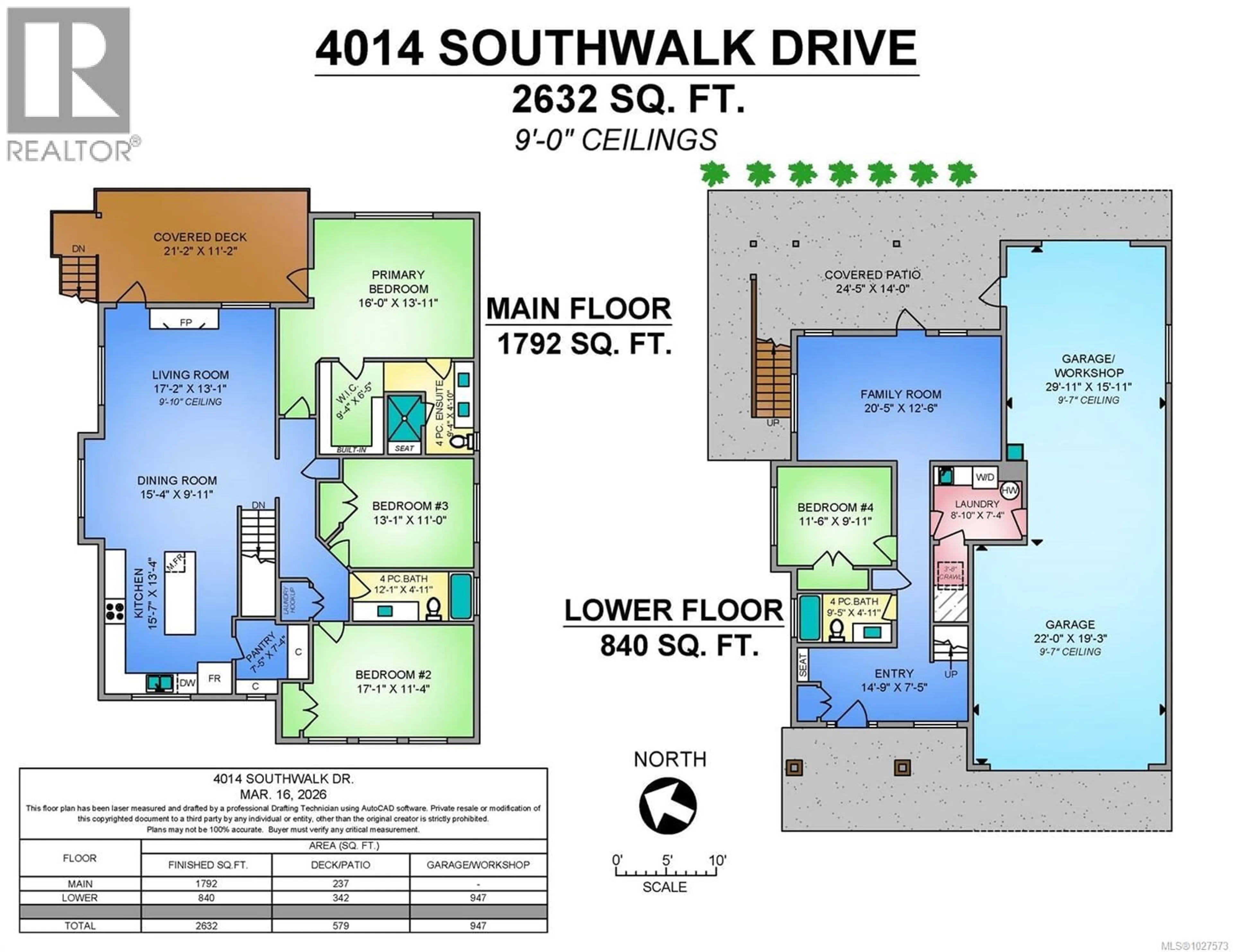 Floor plan for 4014 SOUTHWALK DRIVE, Courtenay British Columbia V9N0B3