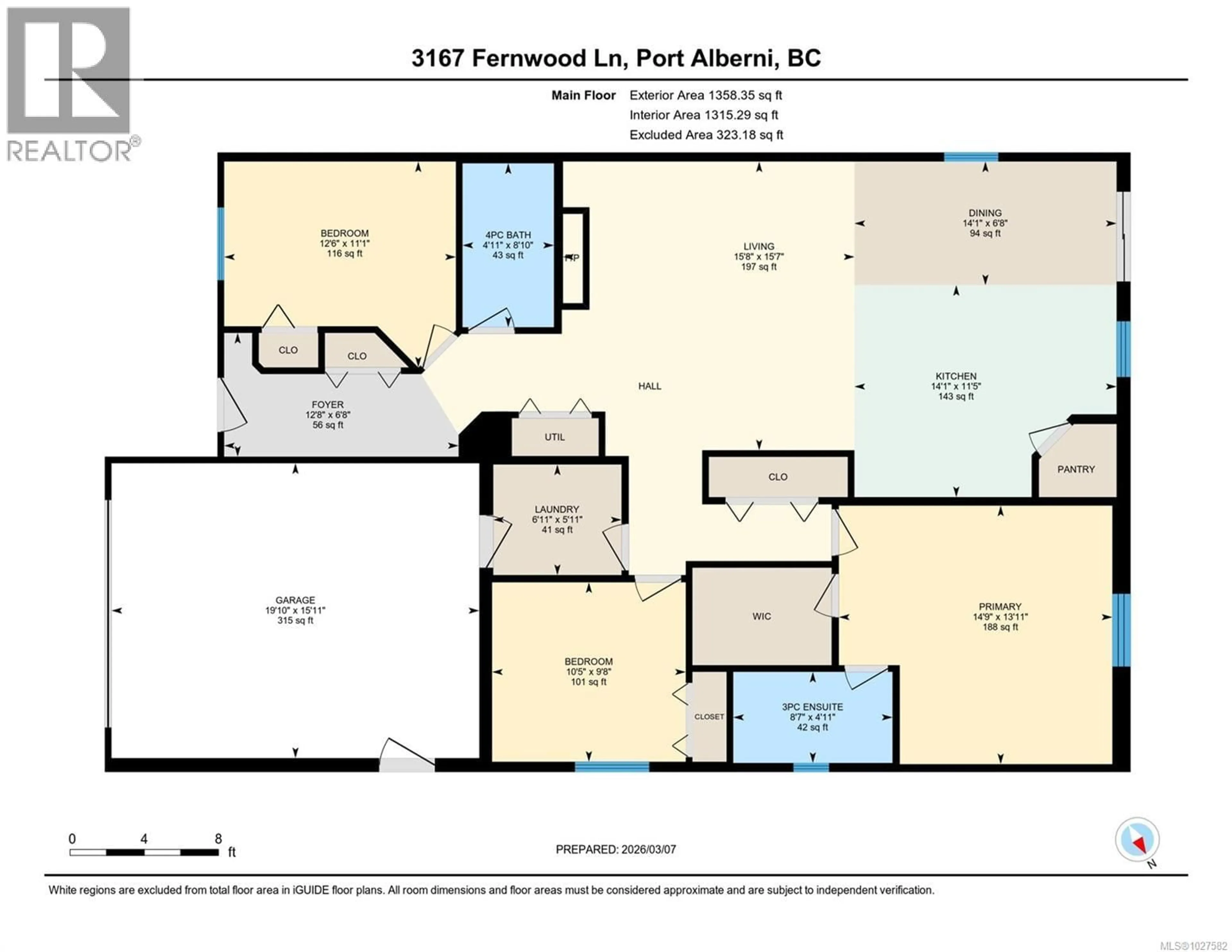 Floor plan for 3167 FERNWOOD LANE, Port Alberni British Columbia V9Y0C4
