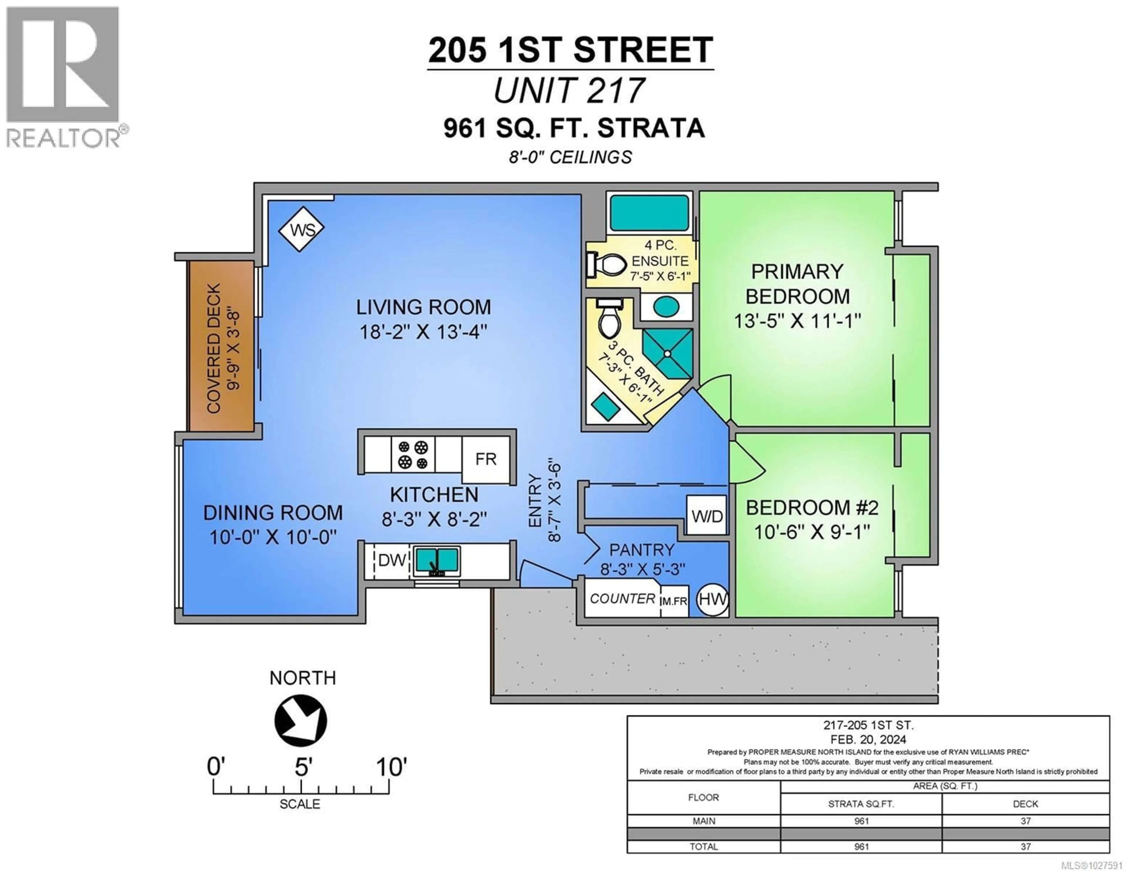 Floor plan for 217 - 205 1ST STREET, Courtenay British Columbia V9N1A5