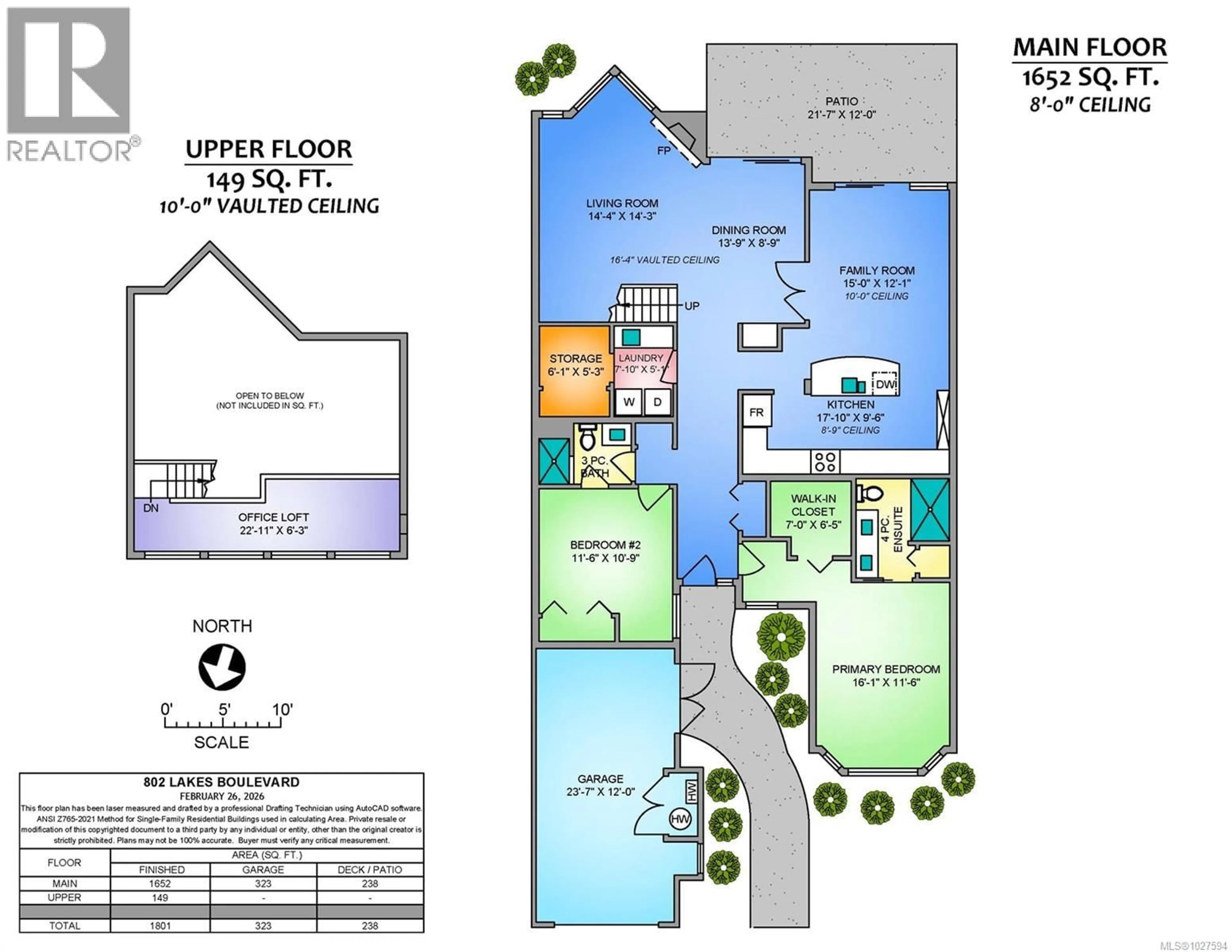 Floor plan for 802 LAKES BOULEVARD, French Creek British Columbia V9P2P8