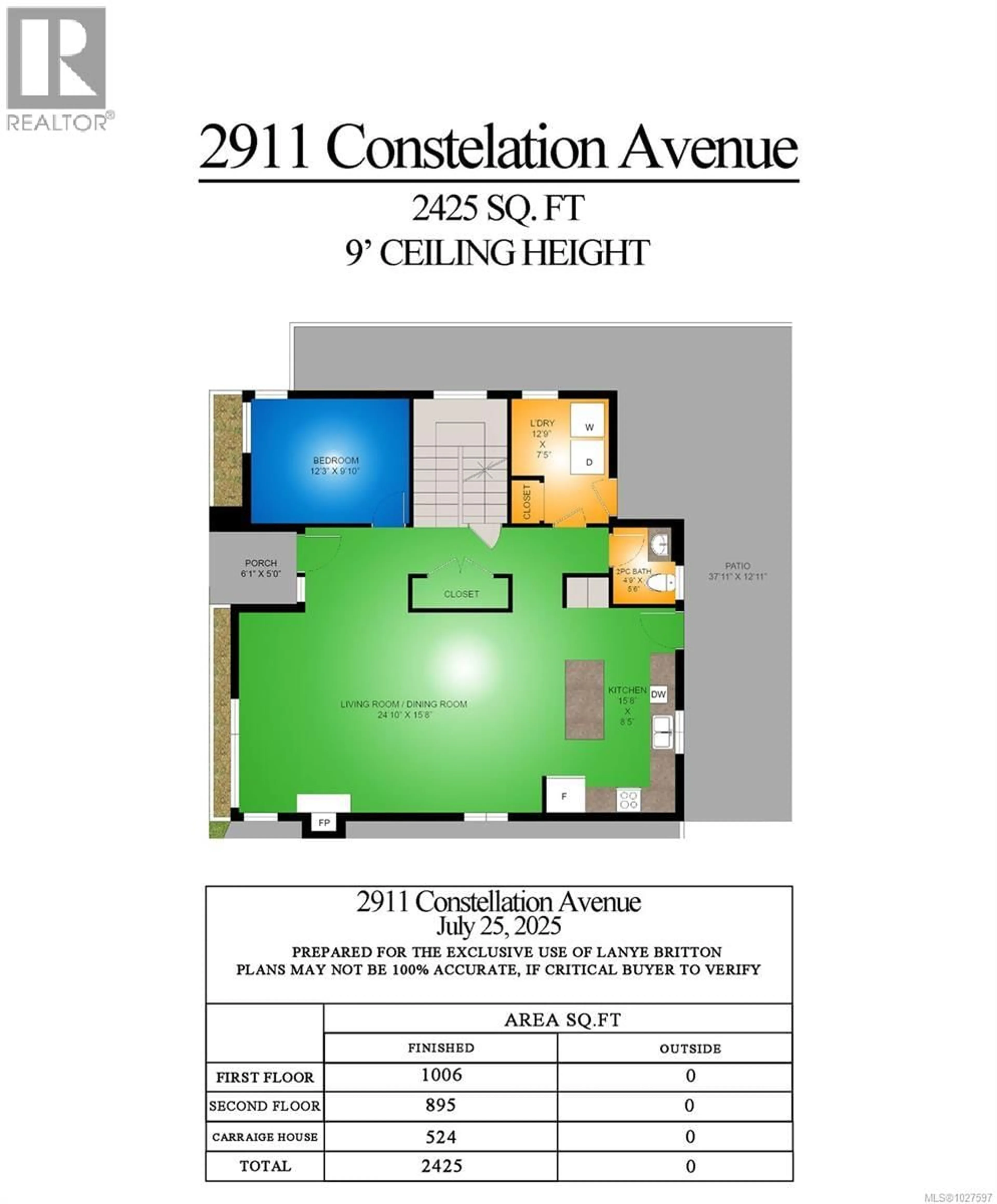 Floor plan for 2911 CONSTELLATION AVENUE, Langford British Columbia V9B6Z7
