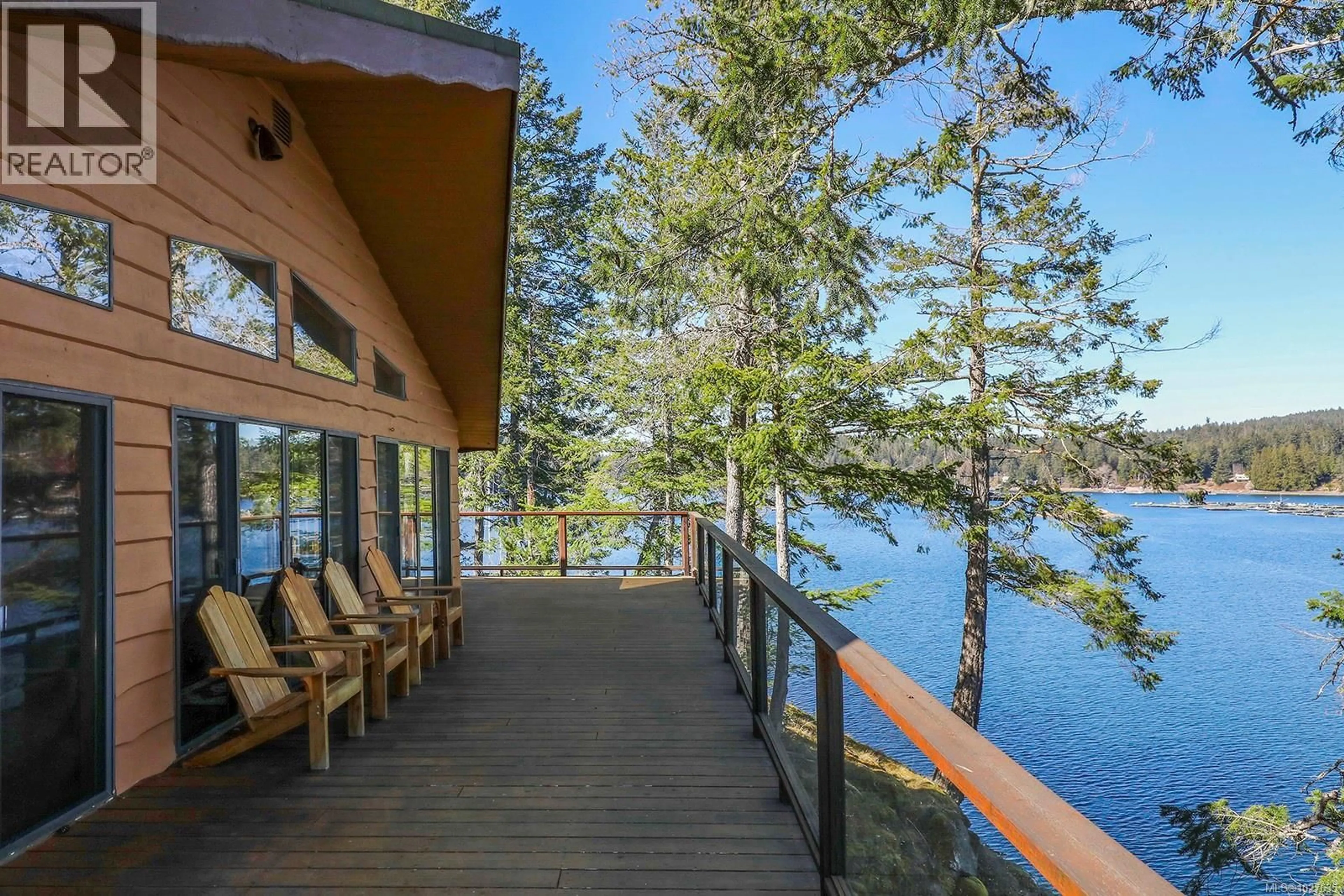 Patio, water/lake/river/ocean view for 651 GORGE HARBOUR, Cortes Island British Columbia V0P1Z0