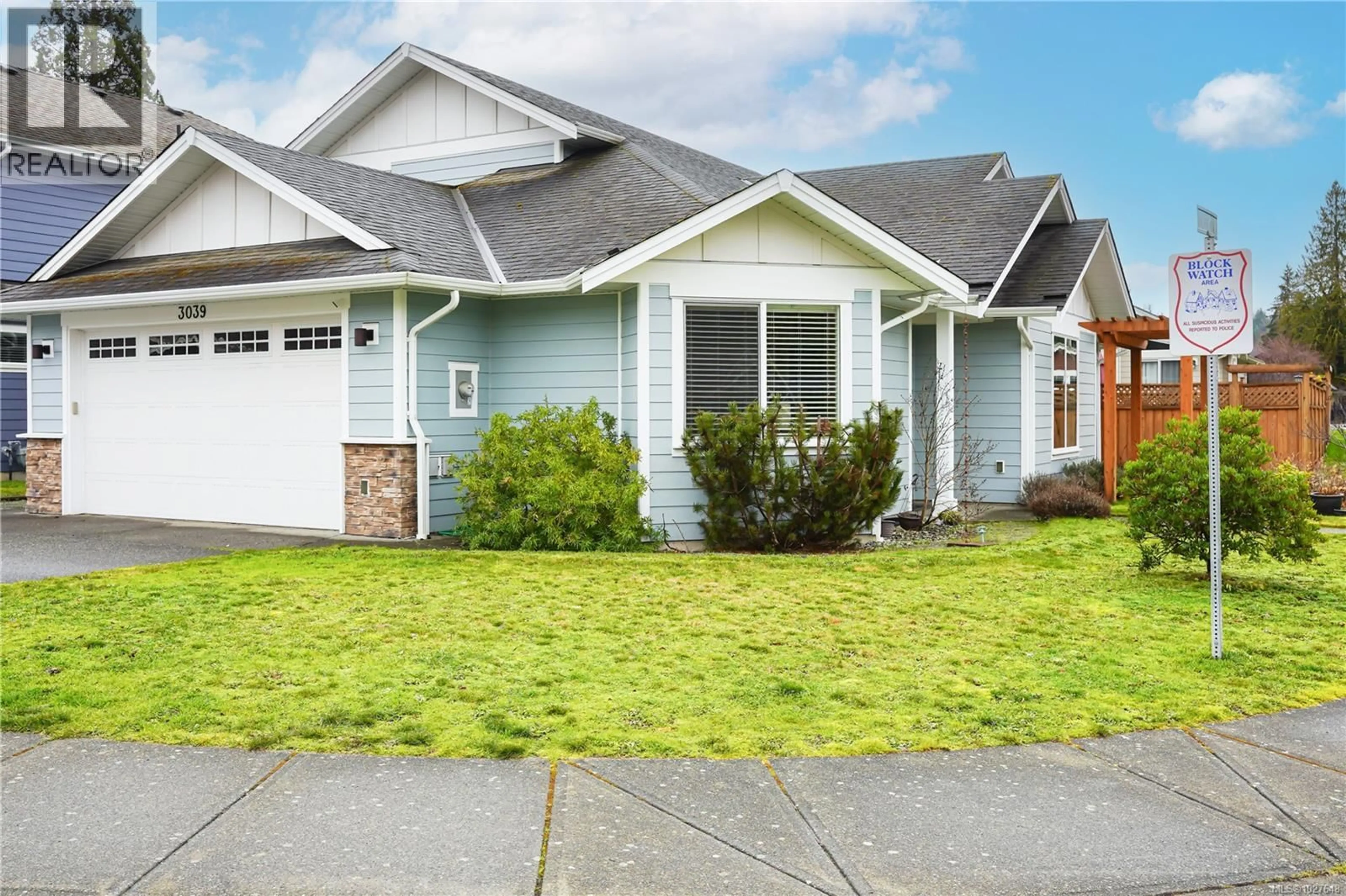 Home with vinyl exterior material, street for 3039 KEYSTONE DRIVE, Duncan British Columbia V9L0E1