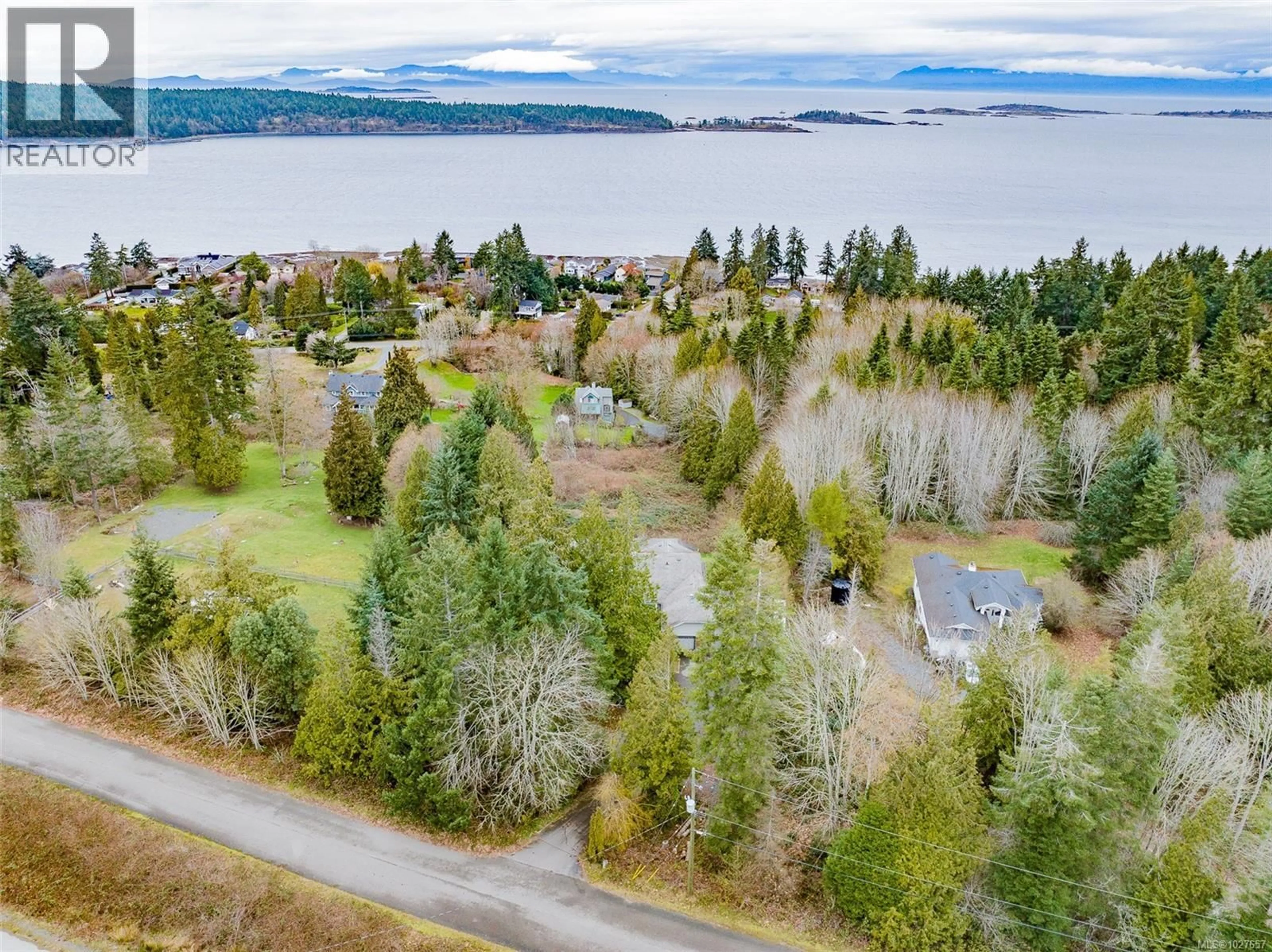 A pic from outside/outdoor area/front of a property/back of a property/a pic from drone, water/lake/river/ocean view for 7810 AATS ROAD, Lantzville British Columbia V0R2H0