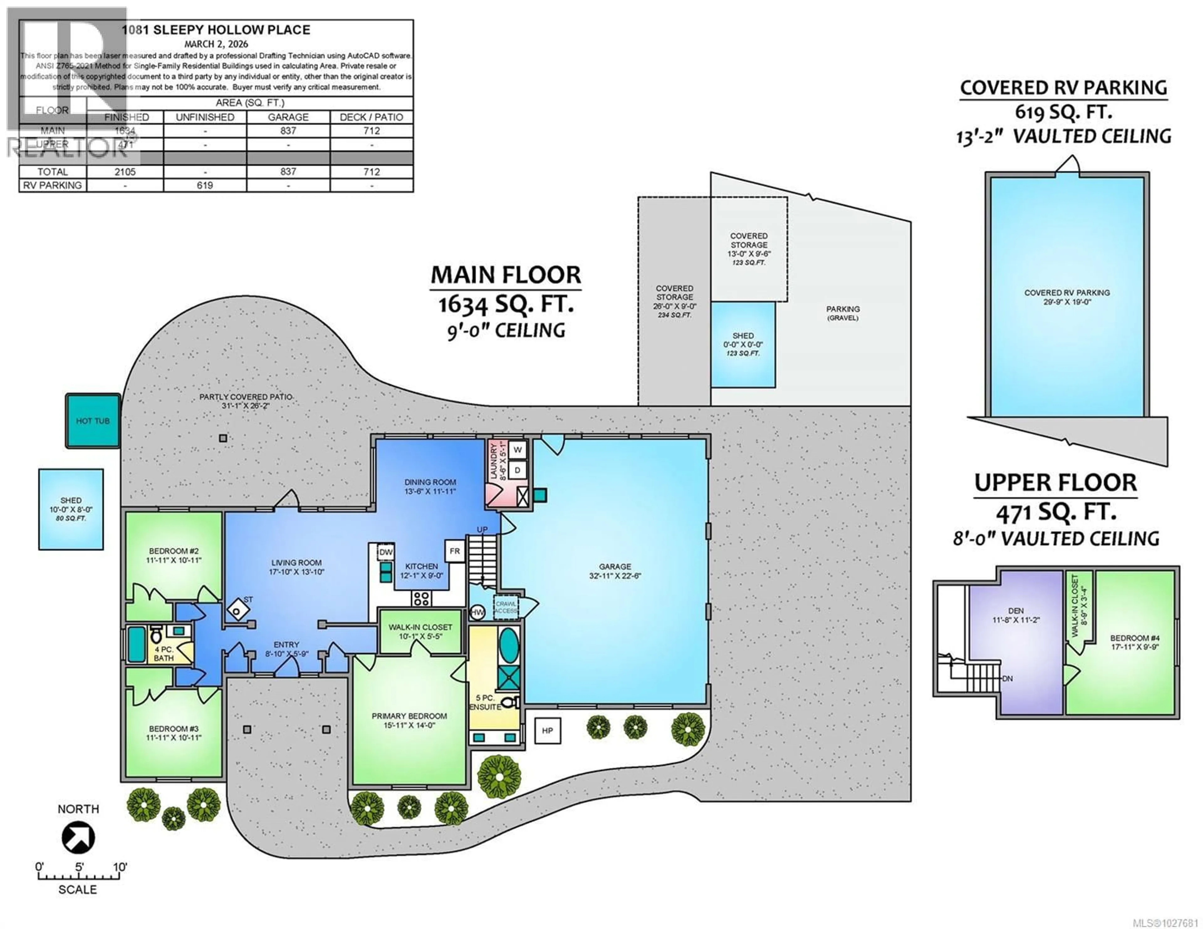 Floor plan for 1081 SLEEPY HOLLOW PLACE, Nanoose Bay British Columbia V9P9A4
