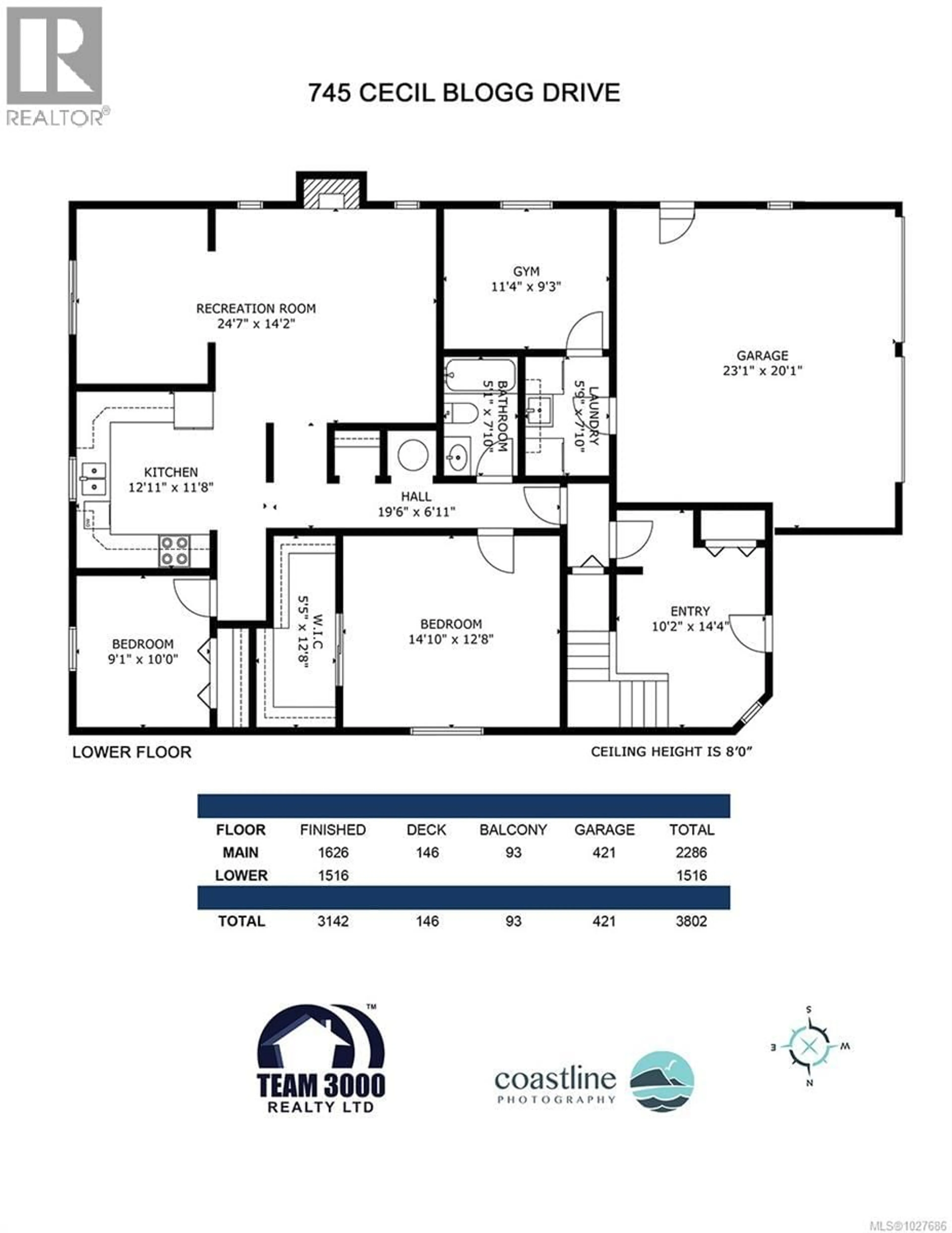 Floor plan for 745 CECIL BLOGG DRIVE, Colwood British Columbia V9B5N7