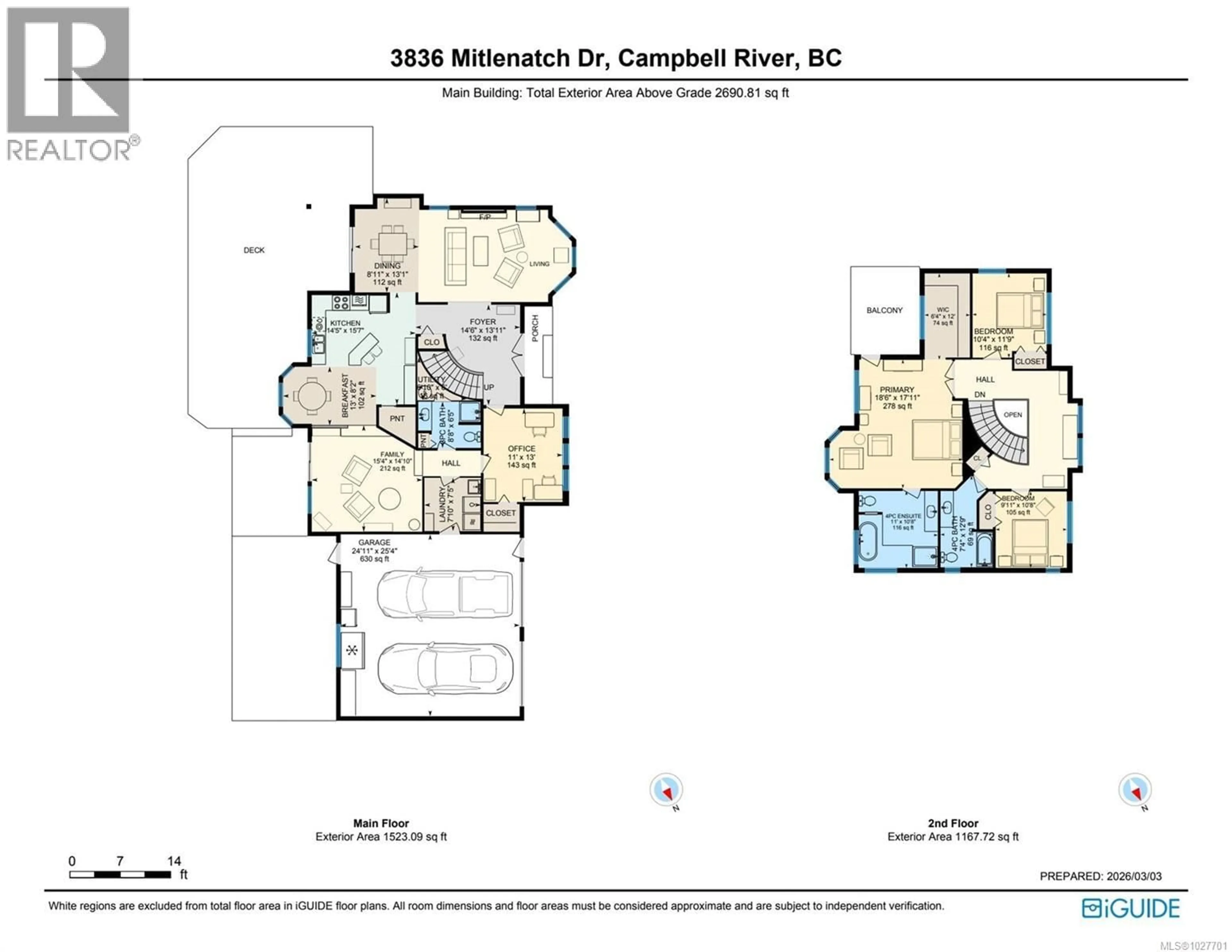 Floor plan for 3836 MITLENATCH DRIVE, Campbell River British Columbia V9H1J7