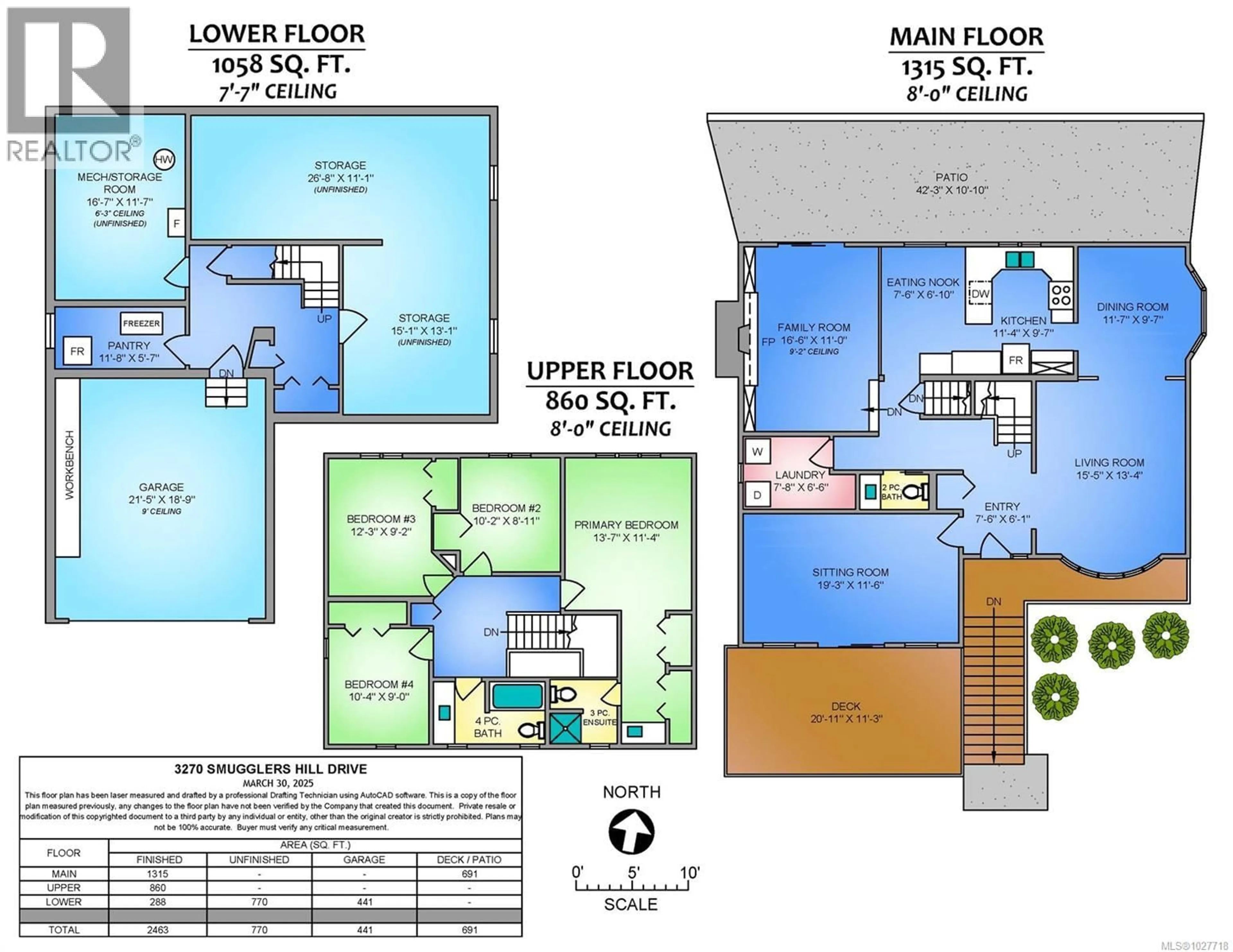 Floor plan for 3270 SMUGGLERS HILL DRIVE, Nanaimo British Columbia V9R1T8
