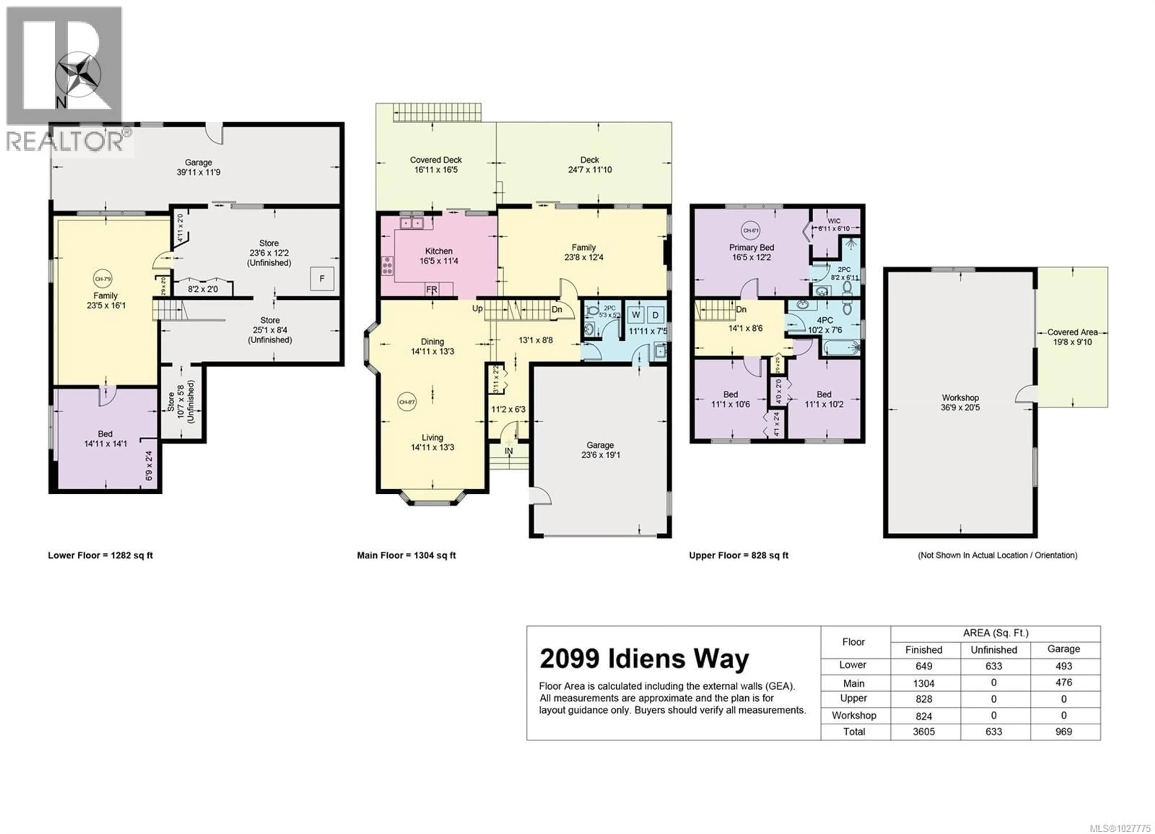 Floor plan for 2099 IDIENS WAY, Comox British Columbia V9M3Y9