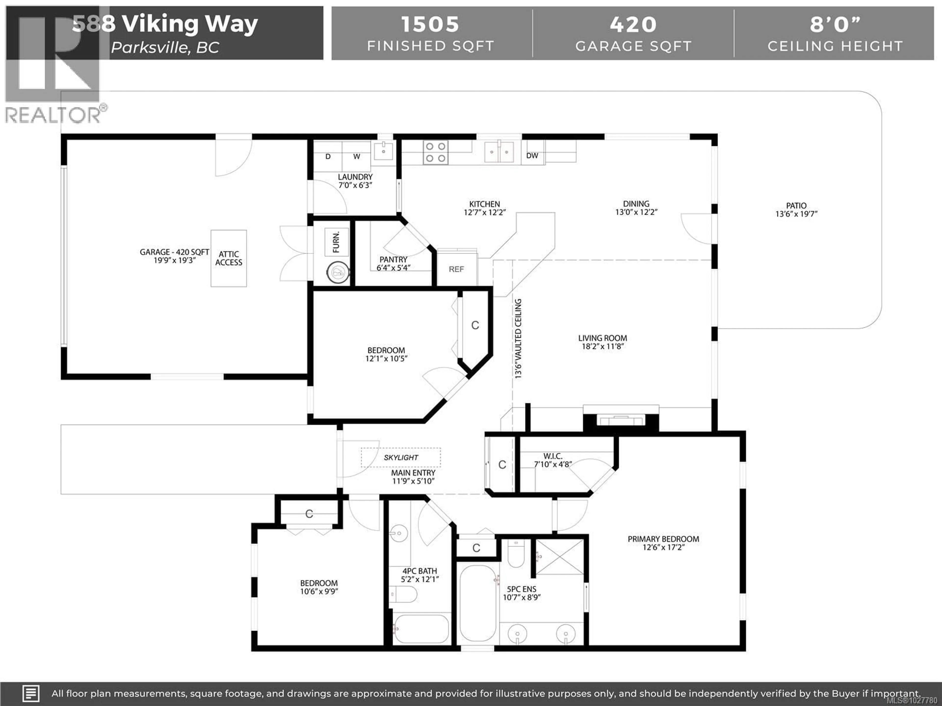 Floor plan for 588 VIKING WAY, French Creek British Columbia V9P2Z5