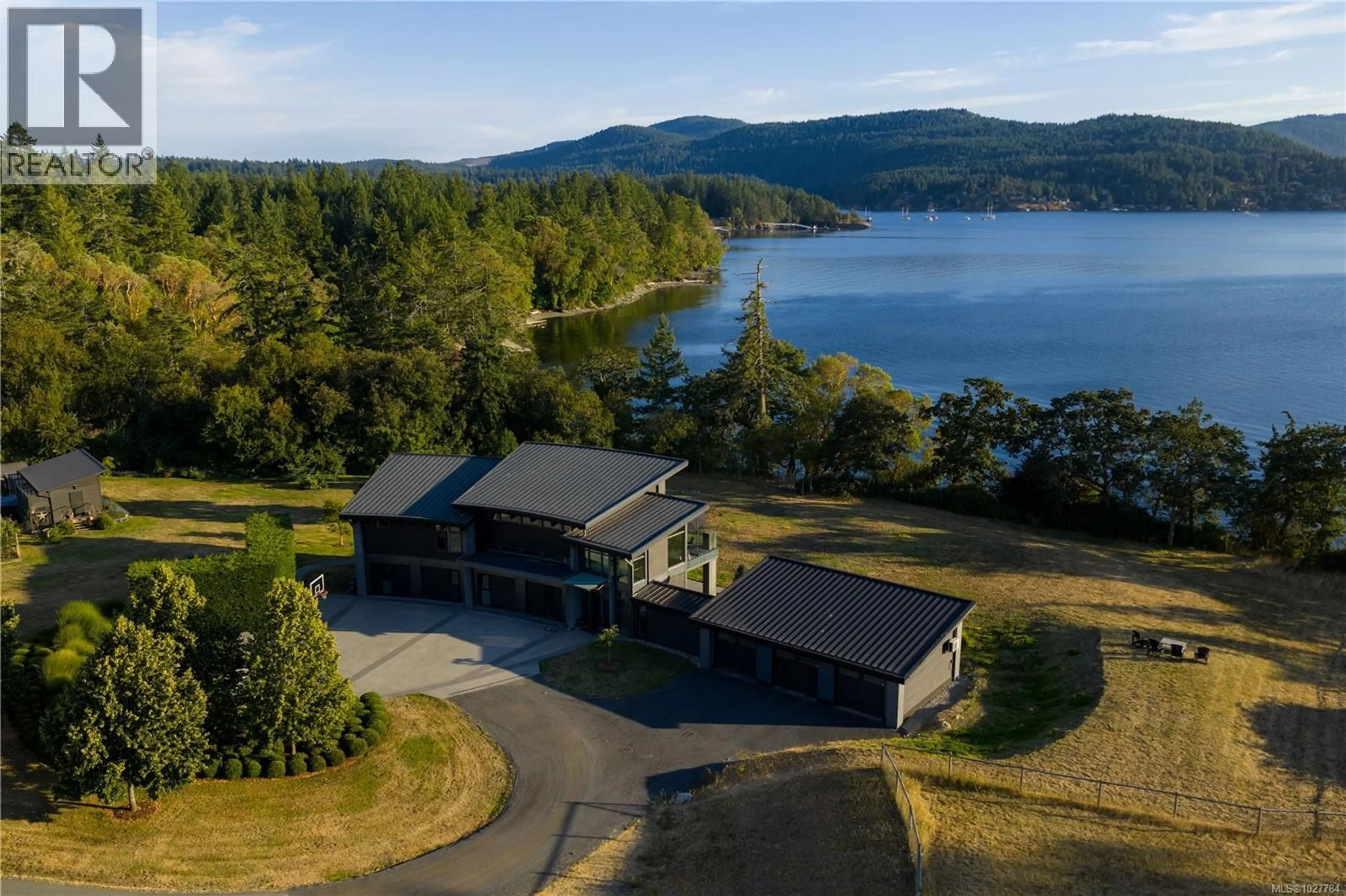 A pic from outside/outdoor area/front of a property/back of a property/a pic from drone, water/lake/river/ocean view for 7756 WEST SAANICH ROAD, Central Saanich British Columbia V8M1R8