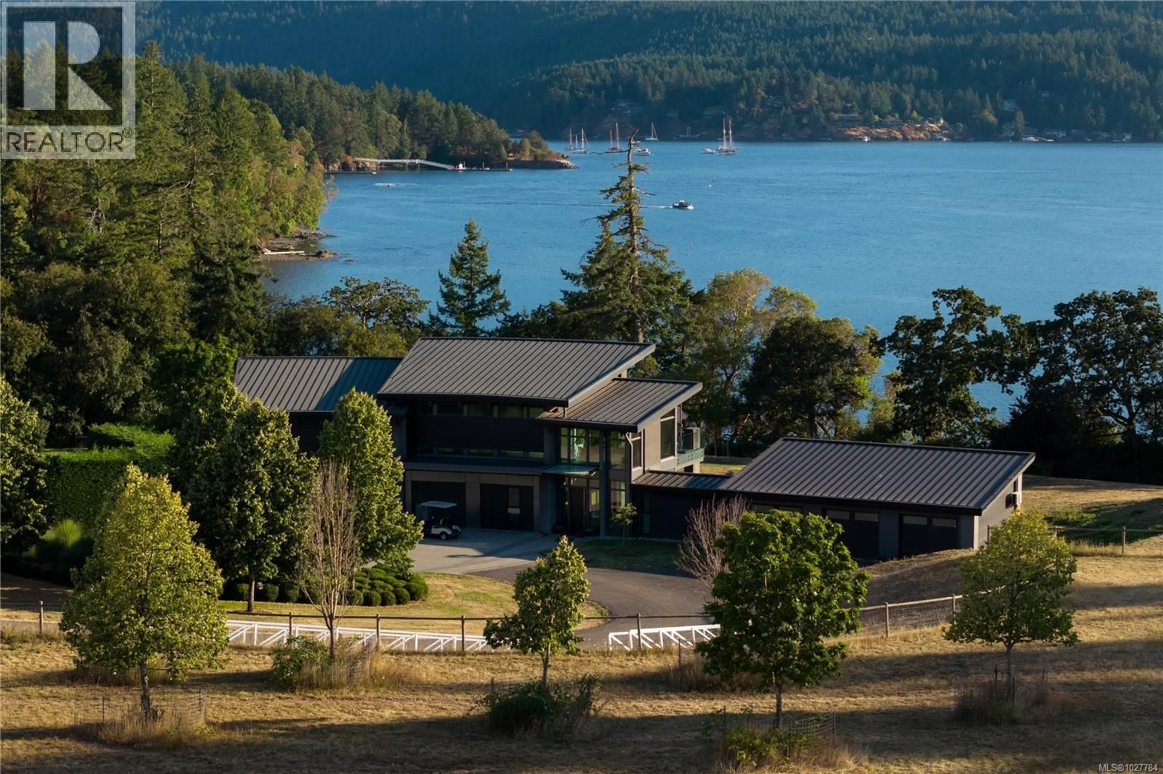 A pic from outside/outdoor area/front of a property/back of a property/a pic from drone, water/lake/river/ocean view for 7756 WEST SAANICH ROAD, Central Saanich British Columbia V8M1R8