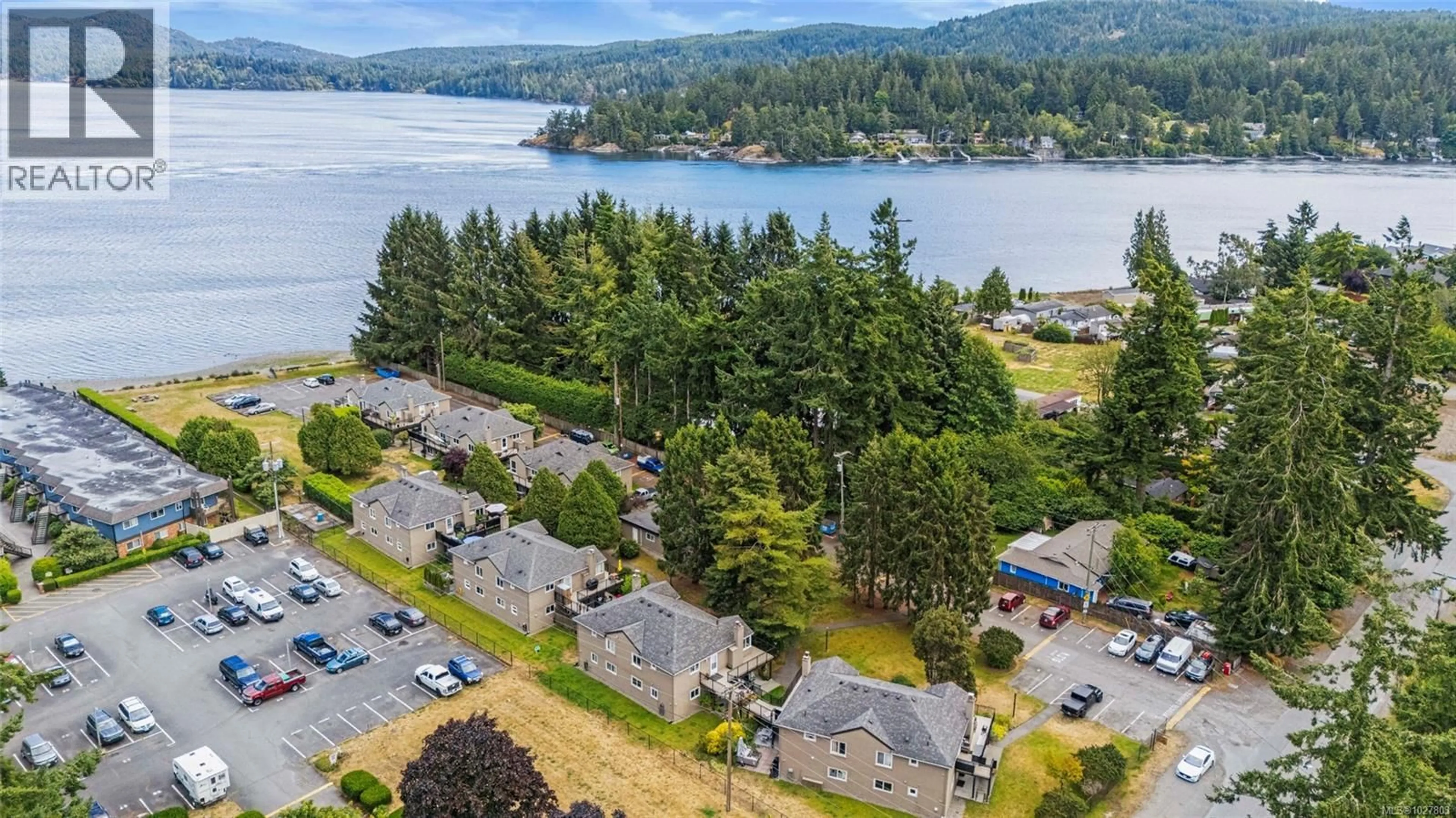 A pic from outside/outdoor area/front of a property/back of a property/a pic from drone, water/lake/river/ocean view for 106 - 1987 KALTASIN ROAD, Sooke British Columbia V9Z0B6