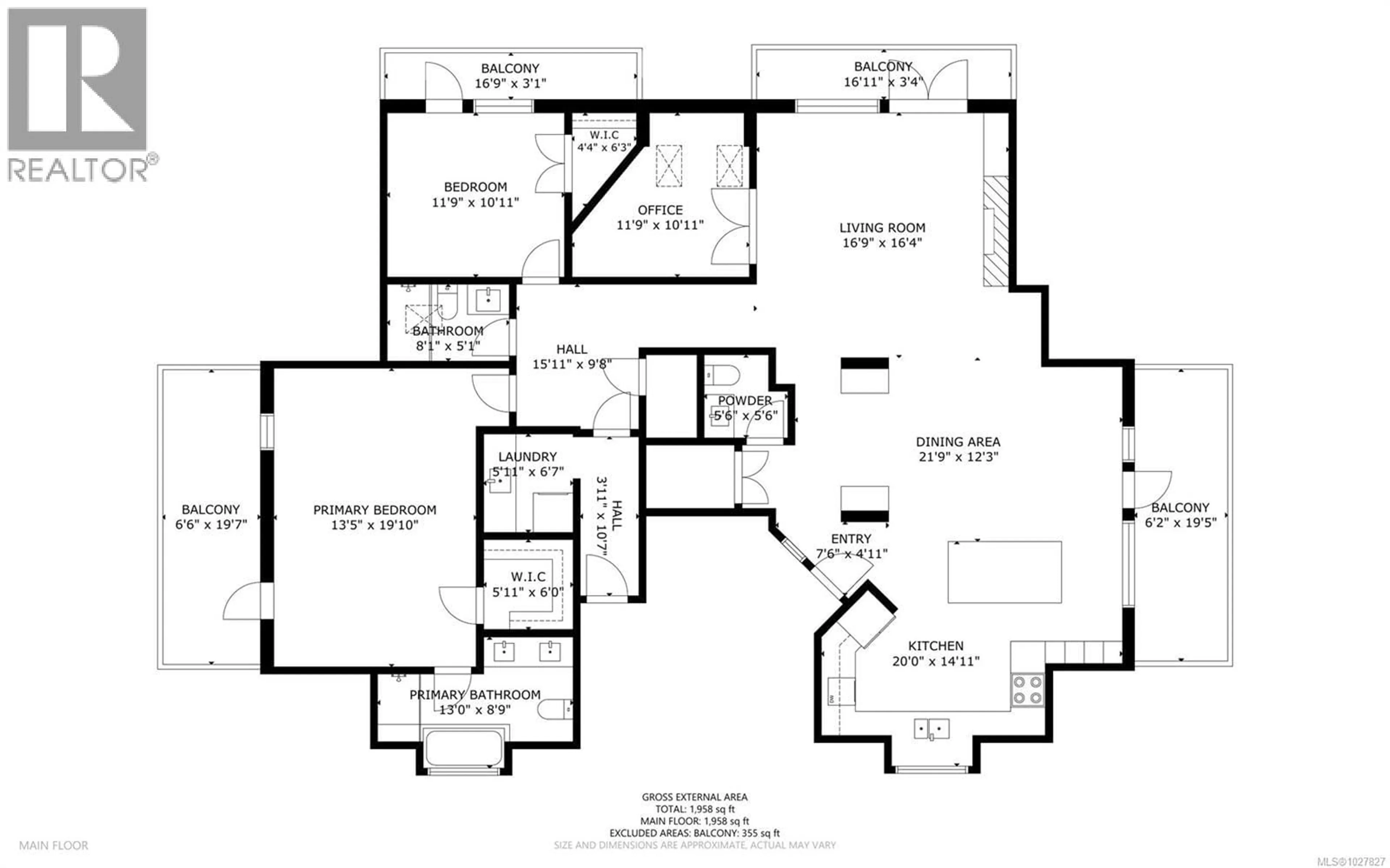 Floor plan for E - 1741 OAK BAY AVENUE, Victoria British Columbia V8R1B8