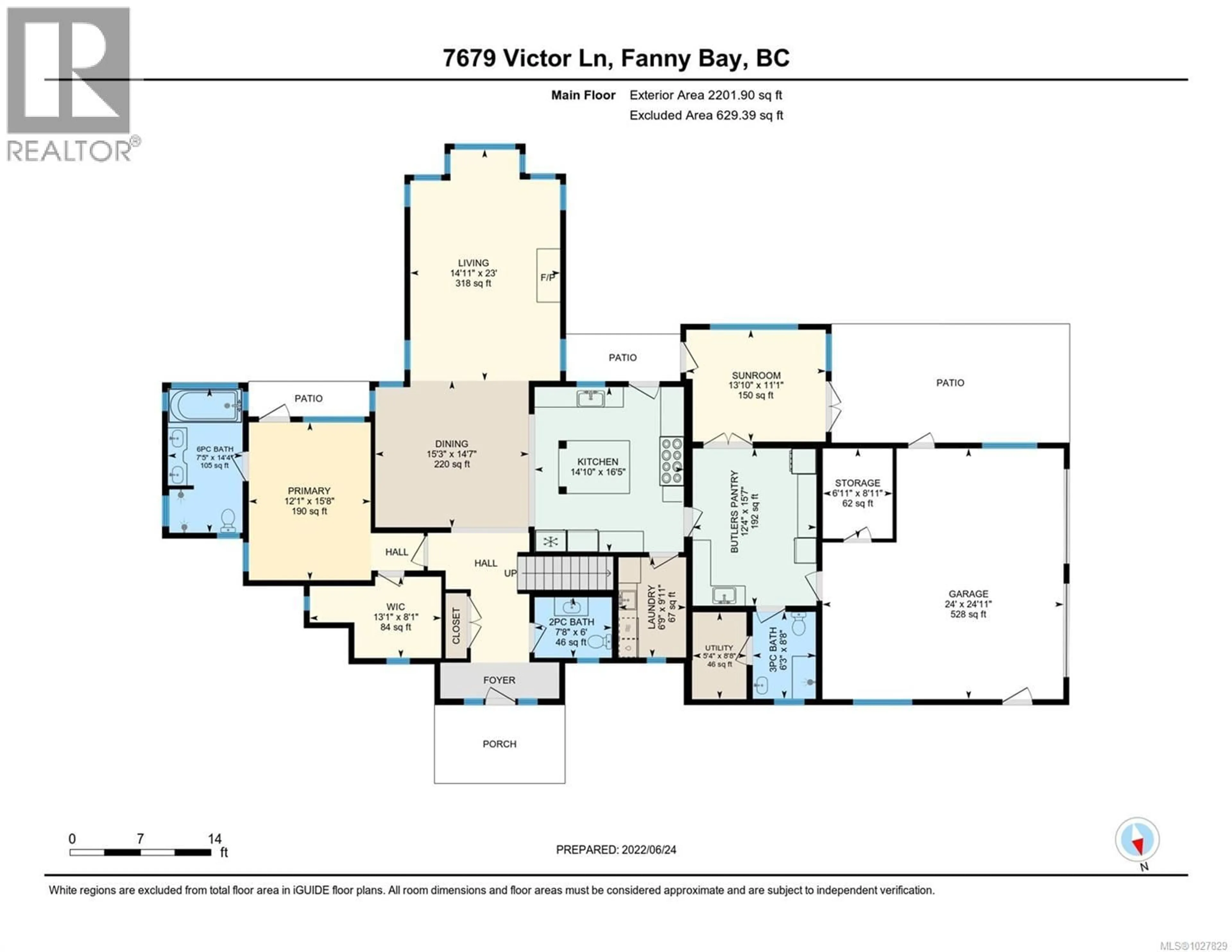 Floor plan for 7679 VICTOR LANE, Fanny Bay British Columbia V0R1W0