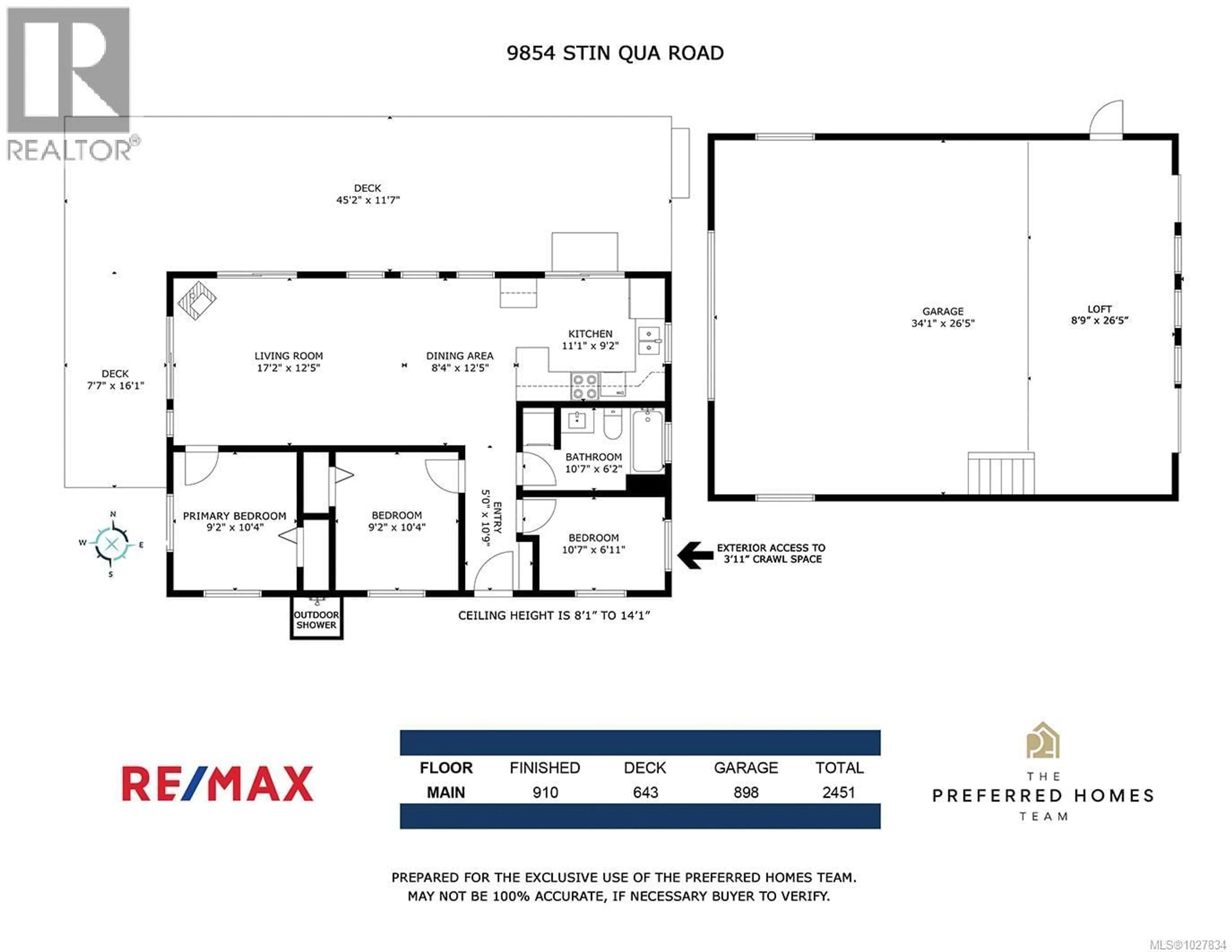 Floor plan for 9854 STIN-QUA ROAD, Honeymoon Bay British Columbia V0R1Y0