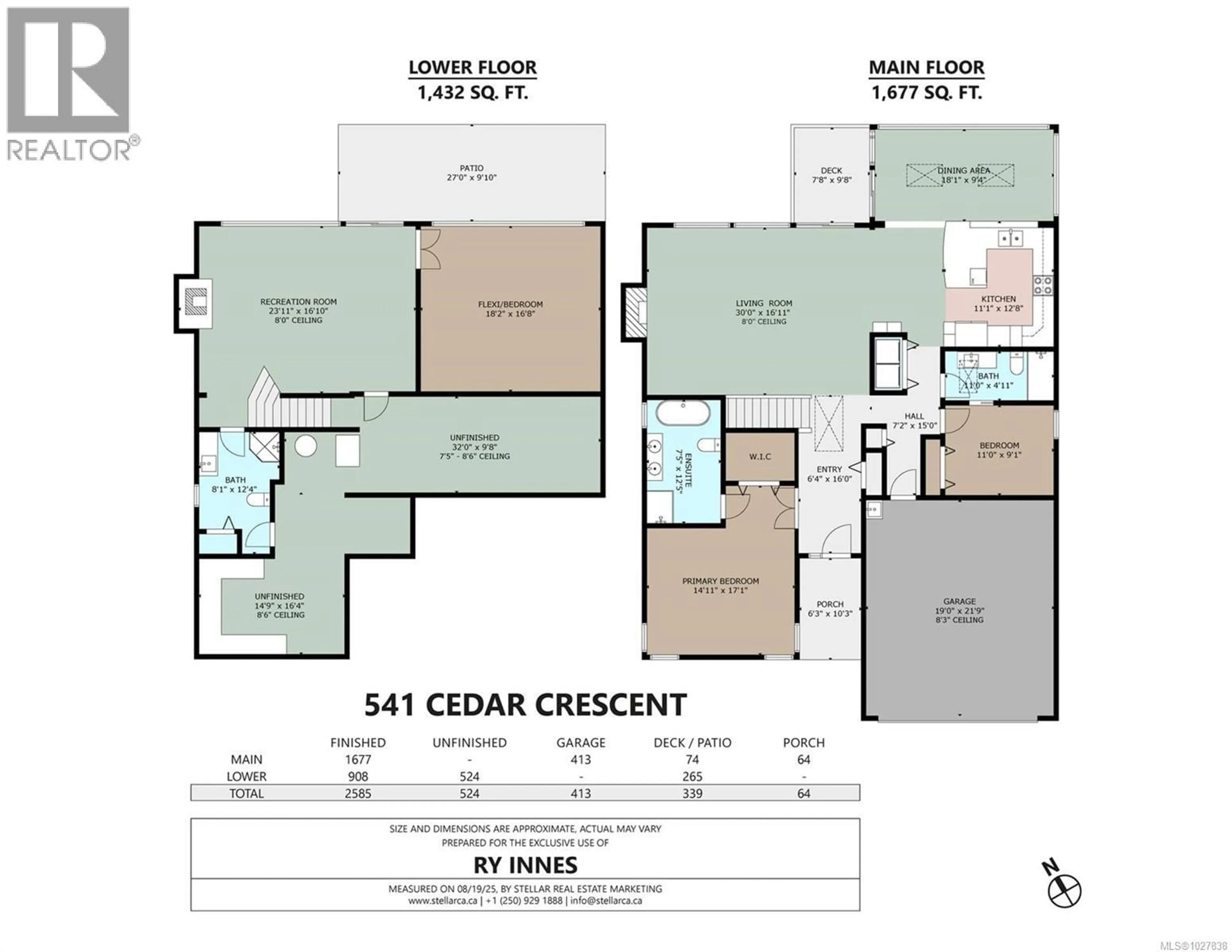 Floor plan for 541 CEDAR CRESCENT, Cobble Hill British Columbia V0R1L1
