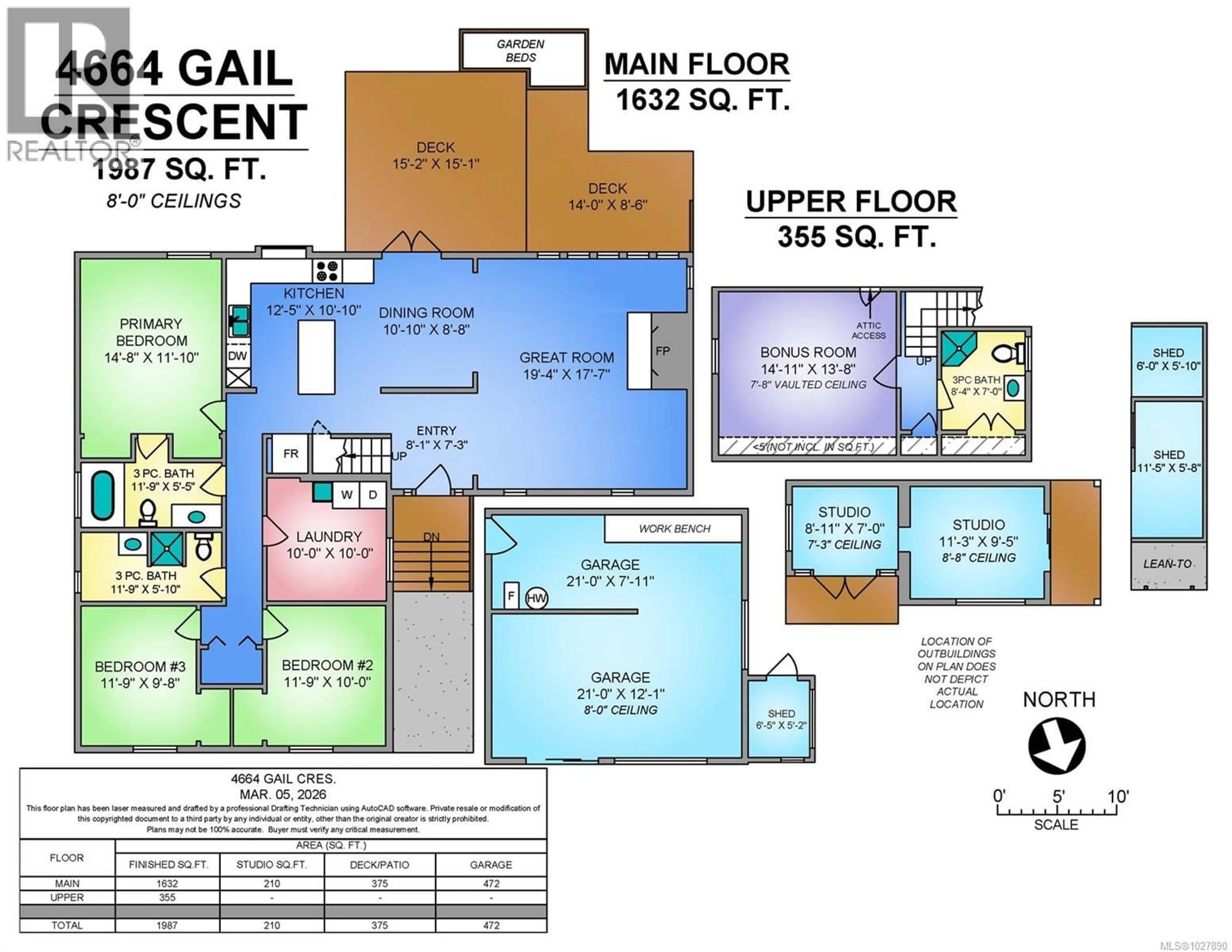 Floor plan for 4664 GAIL CRESCENT, Courtenay British Columbia V9N5Y4