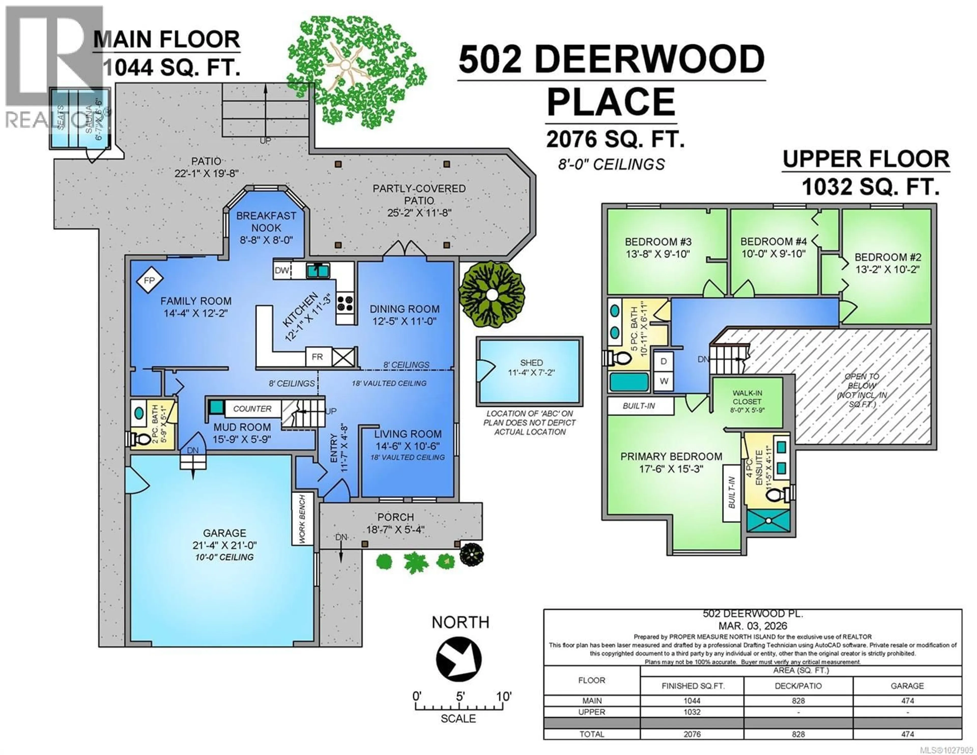Floor plan for 502 DEERWOOD PLACE, Comox British Columbia V9M4G3