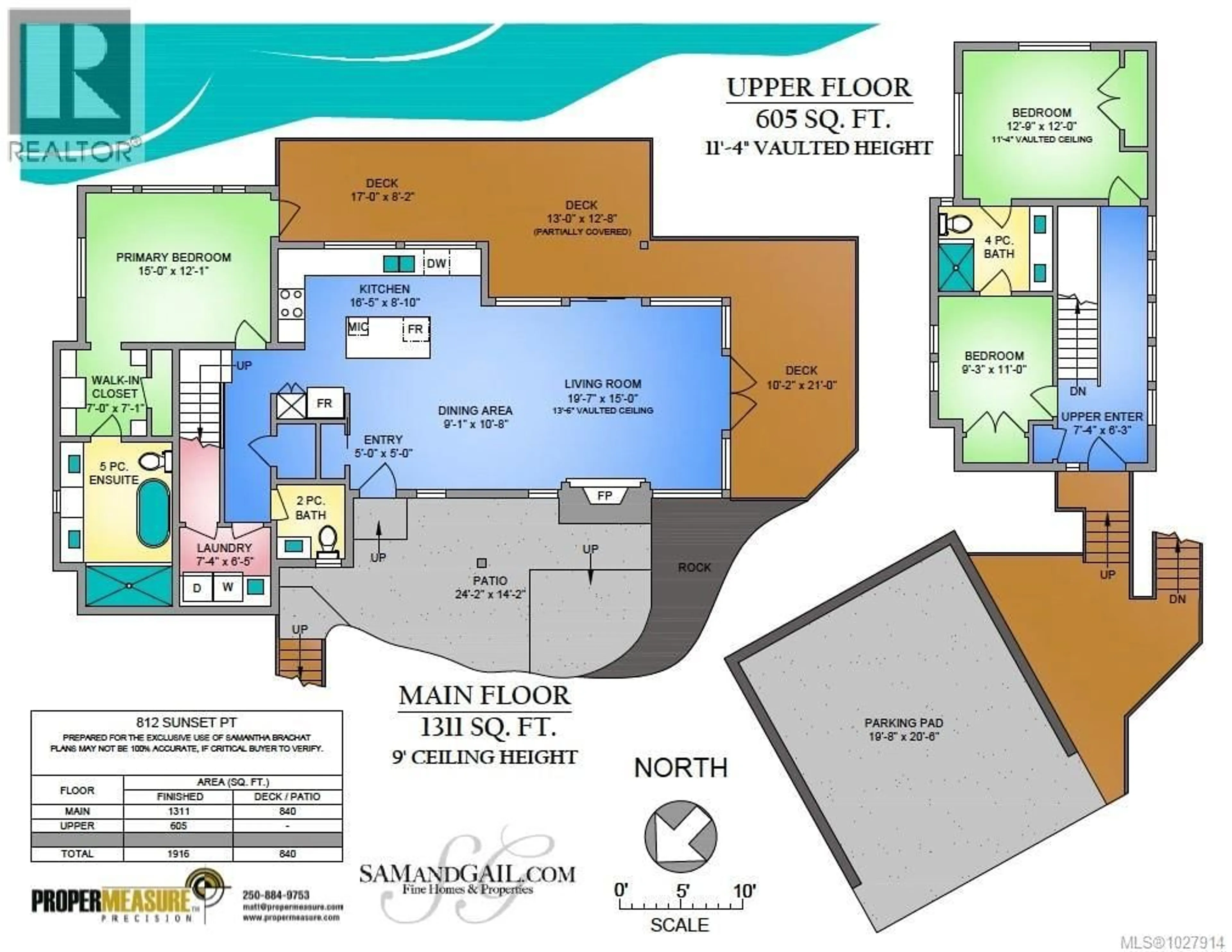 Floor plan for 812 SUNSET POINT, Sooke British Columbia V9Z1N6