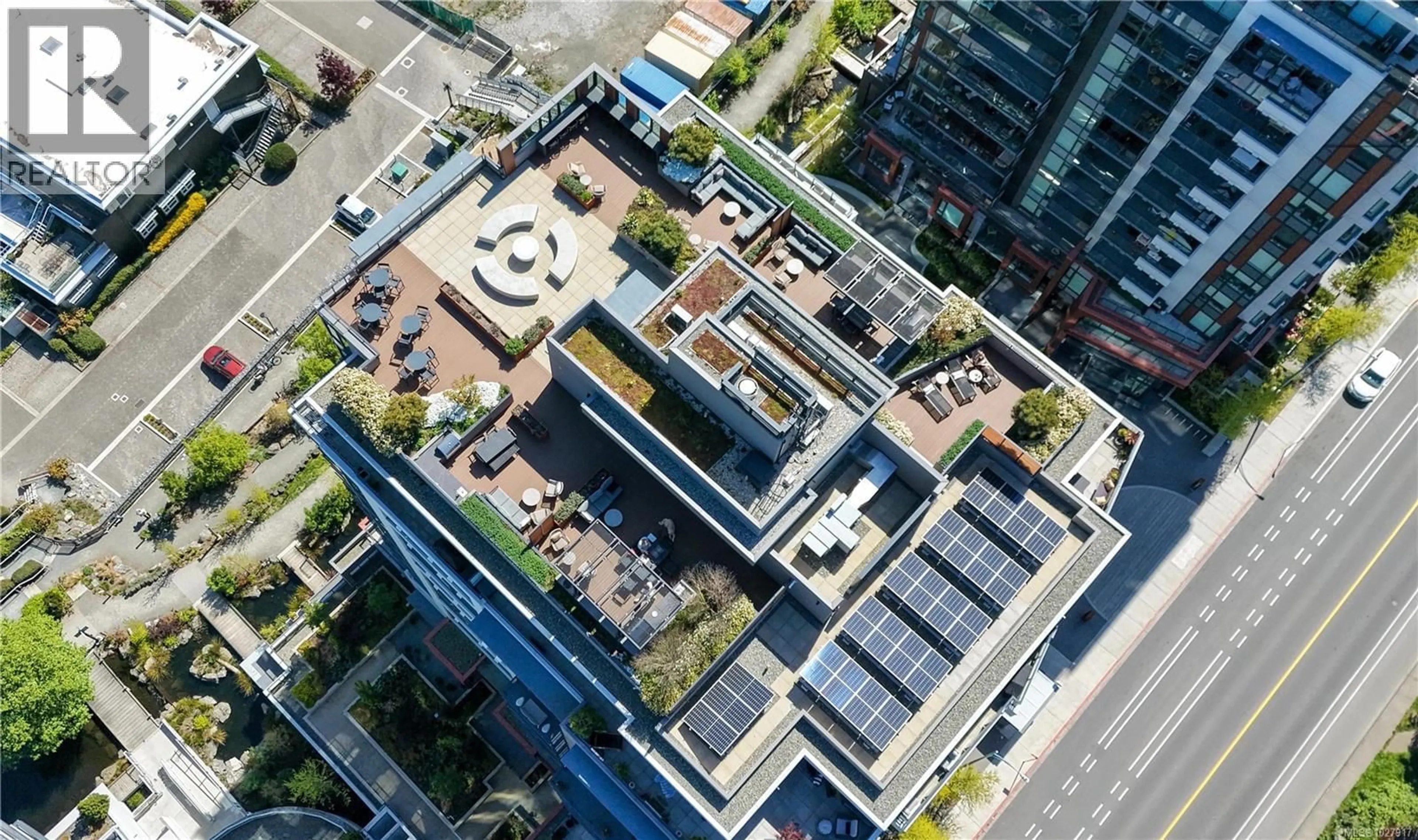 A pic from outside/outdoor area/front of a property/back of a property/a pic from drone, building for 201 - 369 TYEE ROAD, Victoria British Columbia V9A0B6