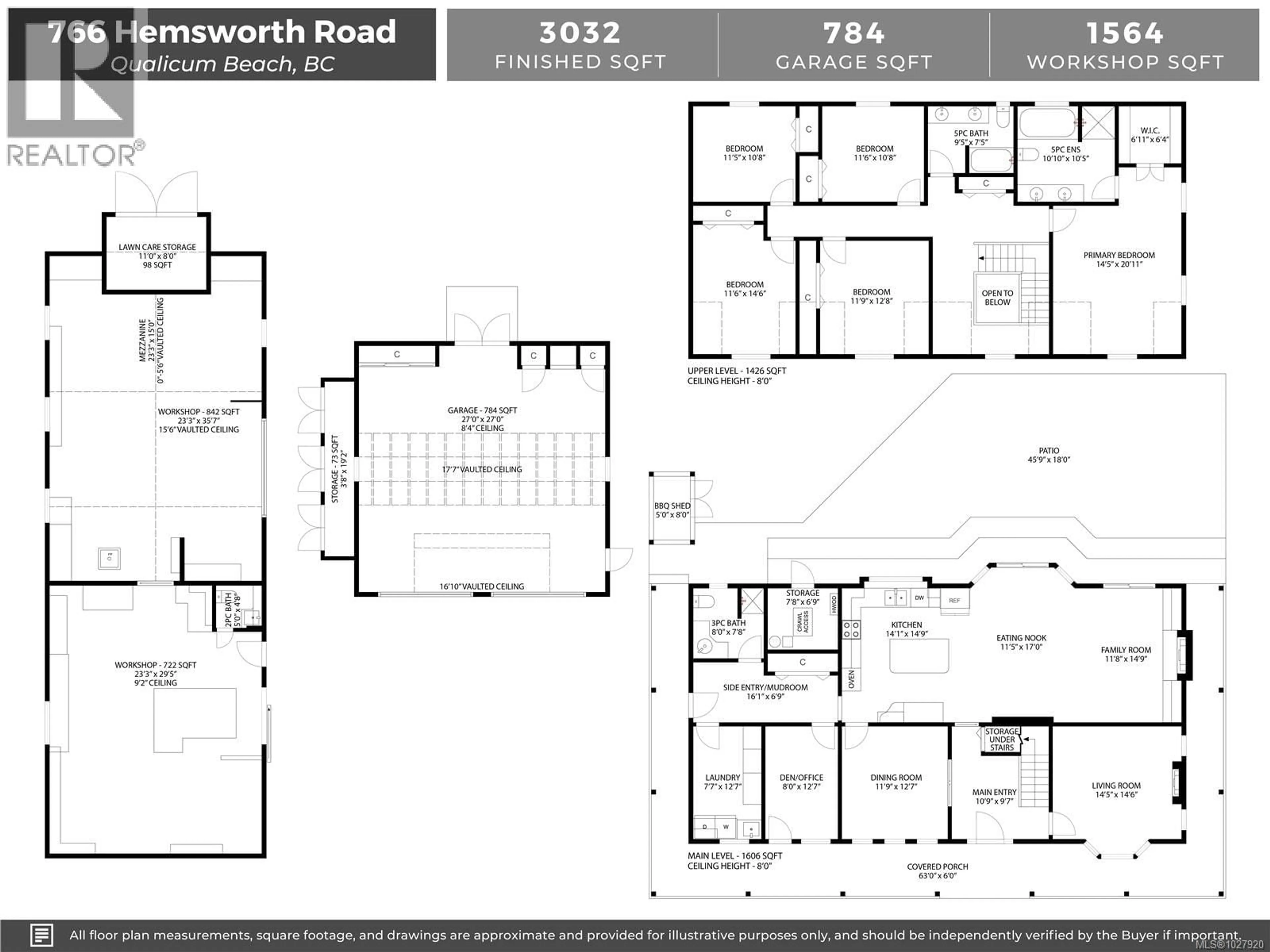 Floor plan for 766 HEMSWORTH ROAD, Qualicum Beach British Columbia V9K1R1