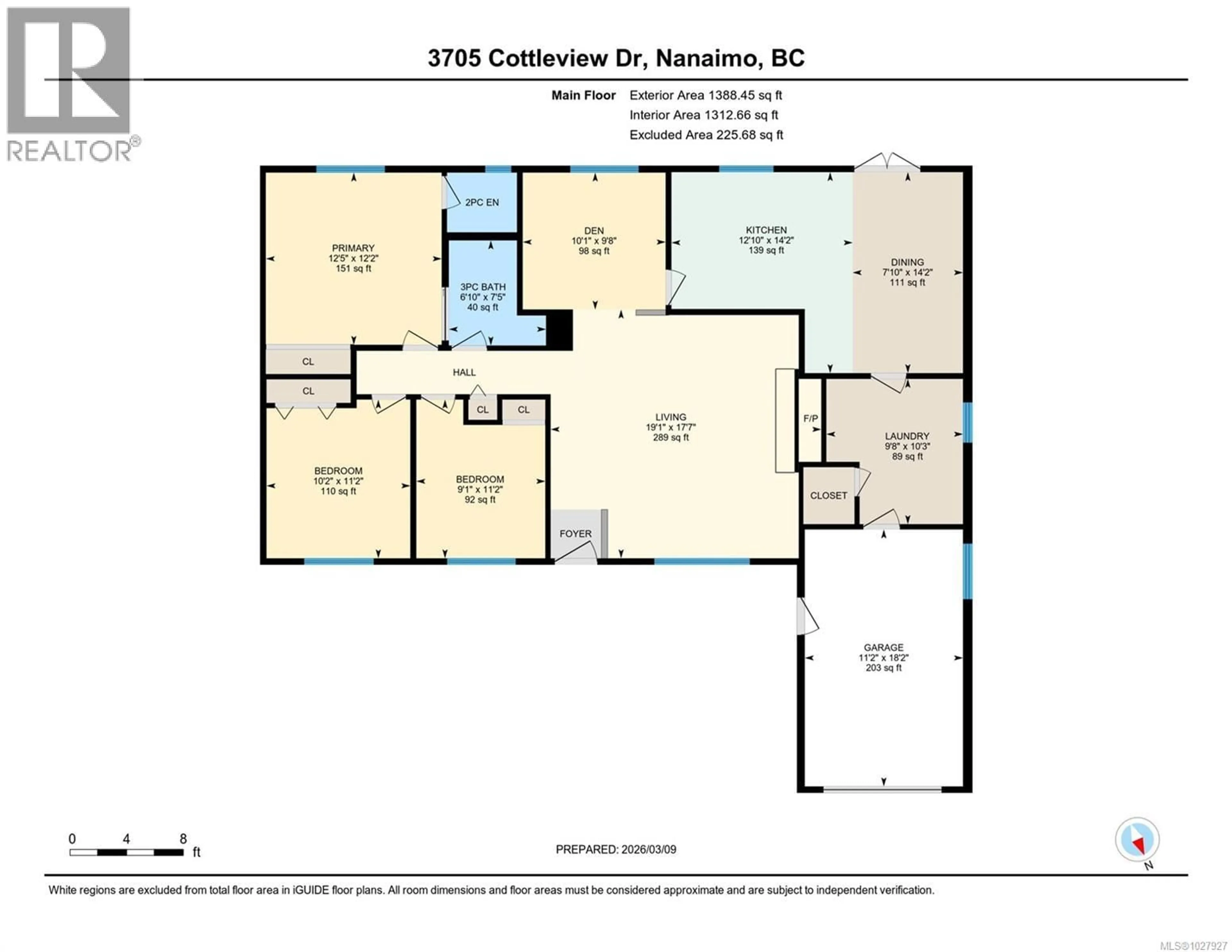 Floor plan for 3705 COTTLEVIEW DRIVE, Nanaimo British Columbia V9T4G4