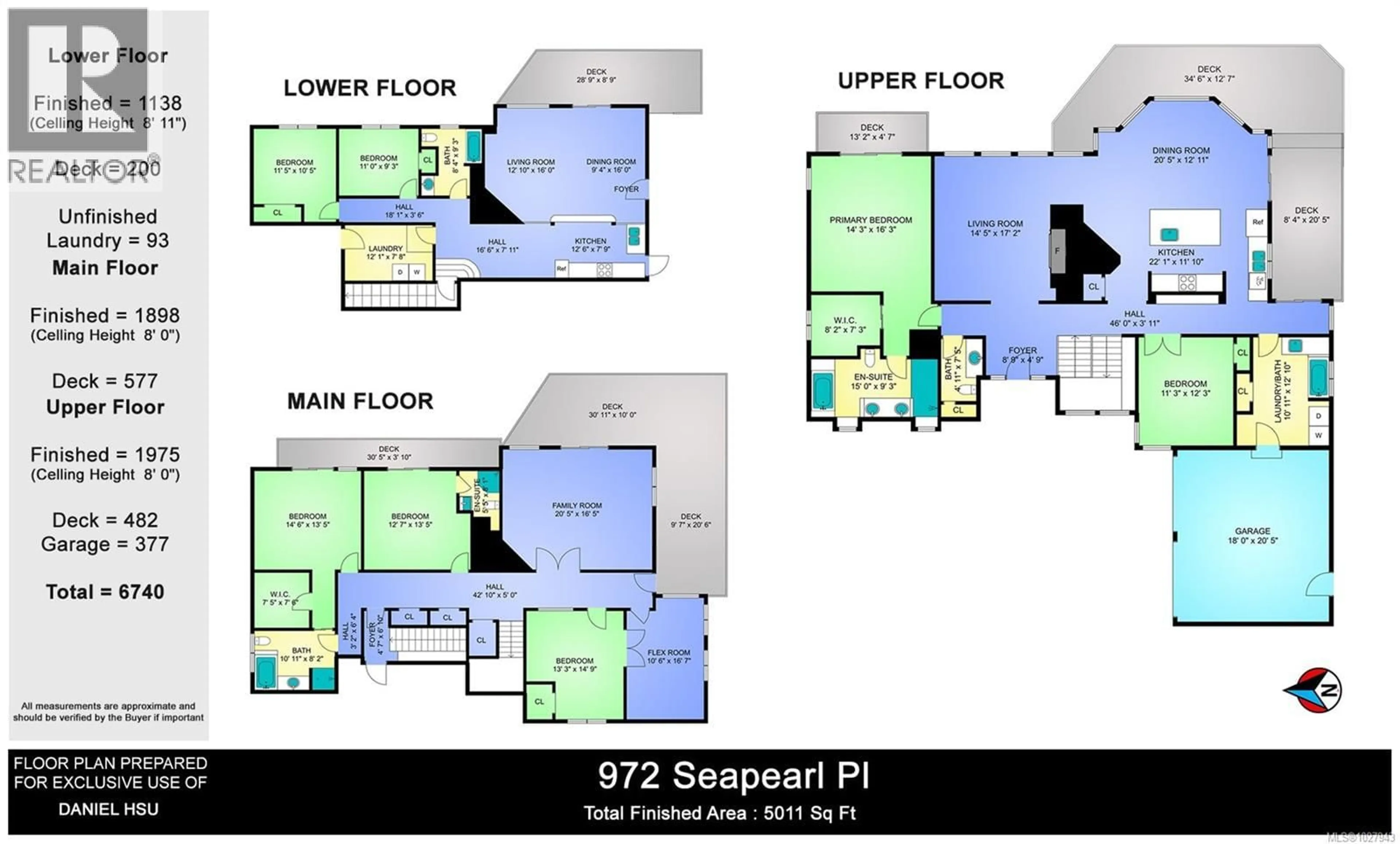 Floor plan for 972 SEAPEARL PLACE, Saanich British Columbia V8Y2X2