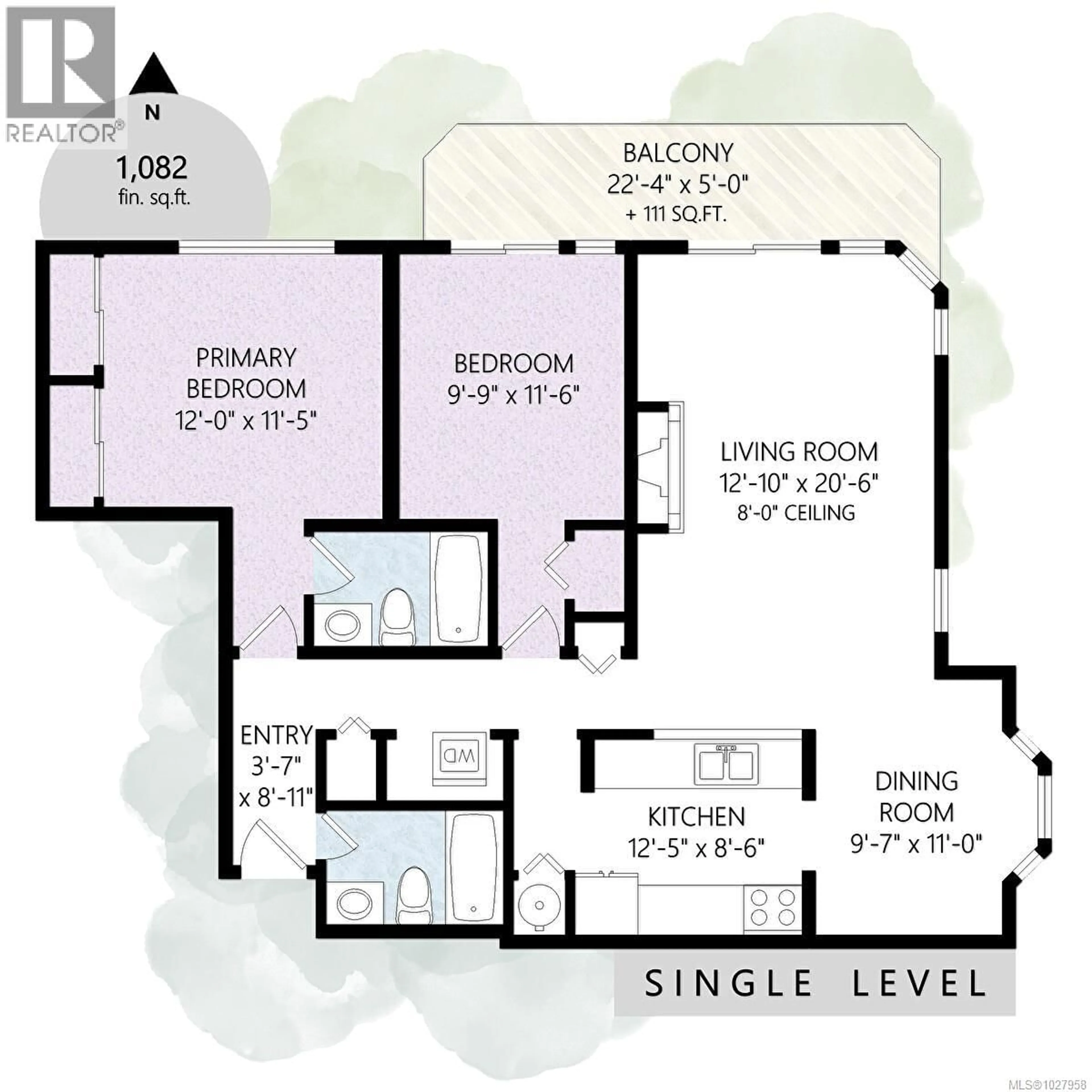 Floor plan for 201 - 1270 JOHNSON STREET, Victoria British Columbia V8V3P1