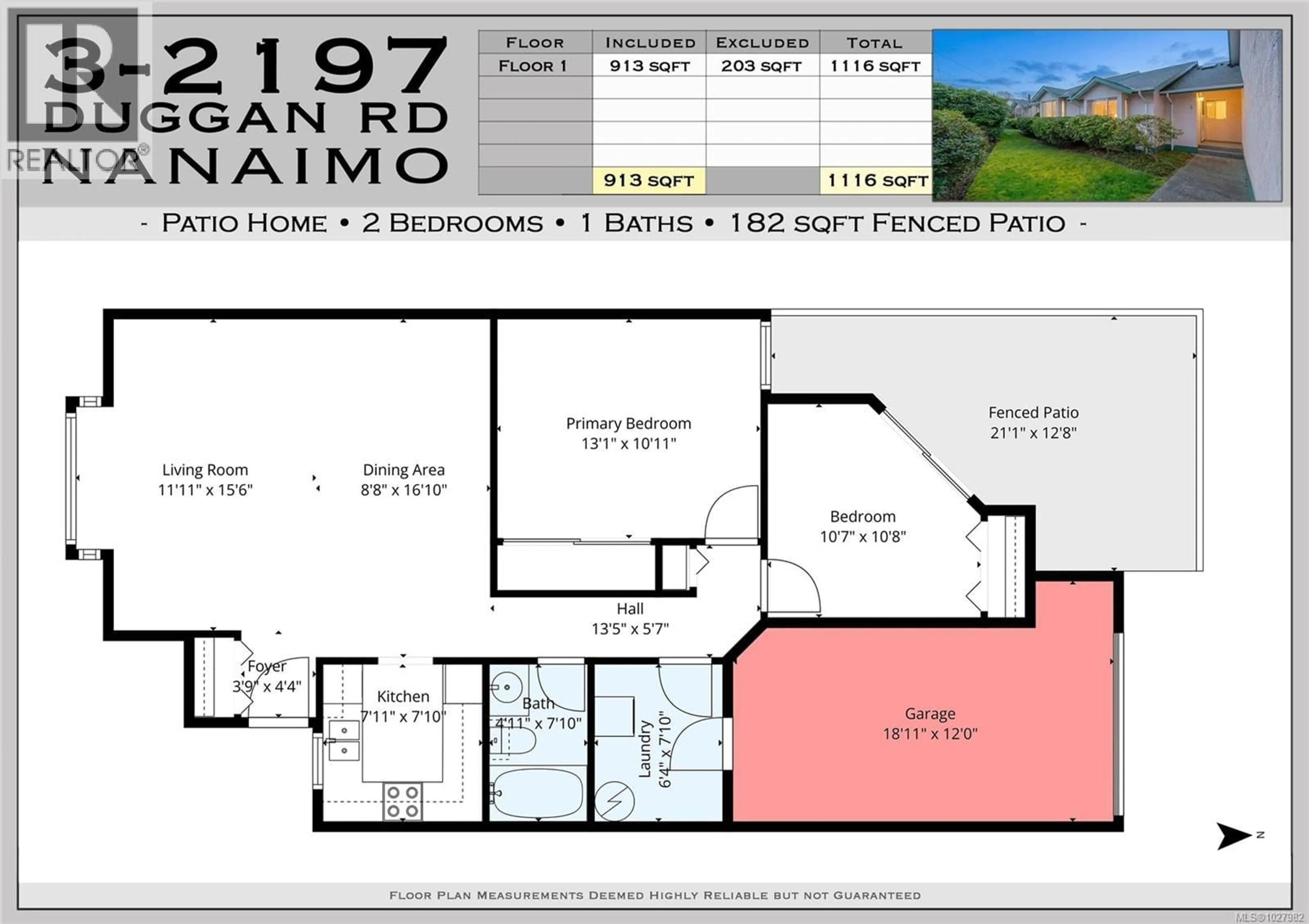 Floor plan for 3 - 2197 DUGGAN ROAD, Nanaimo British Columbia V9S5L4
