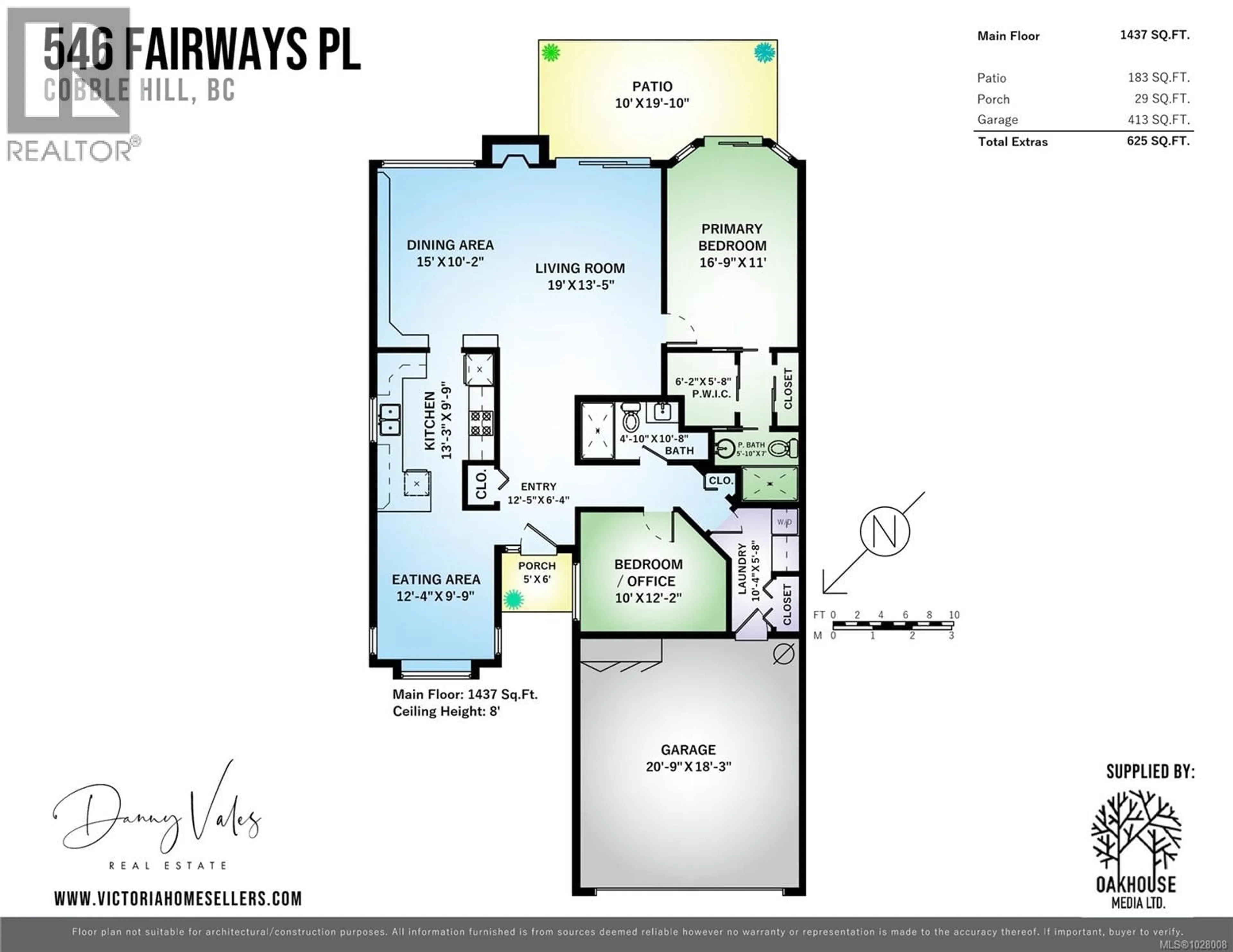 Floor plan for 546 FAIRWAYS PLACE, Cobble Hill British Columbia V0R1L1