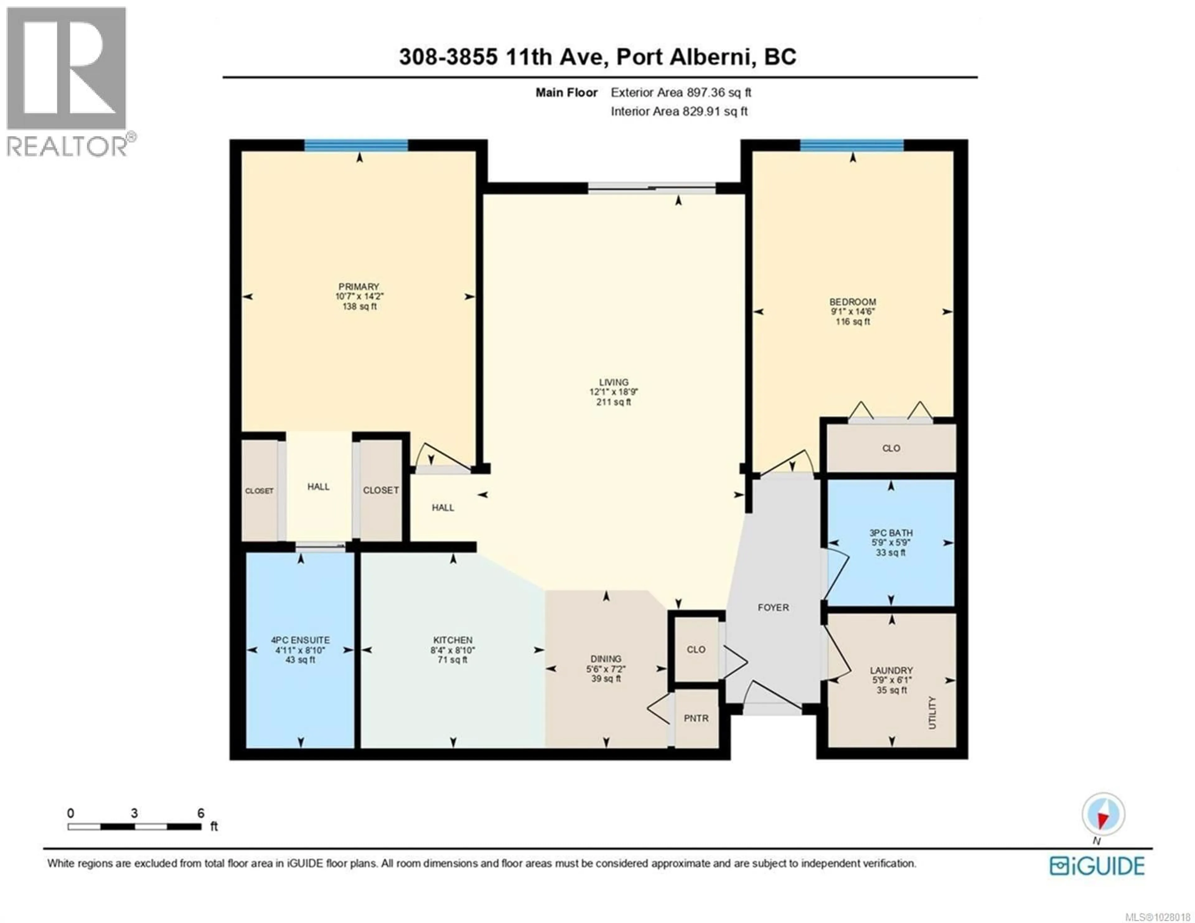 Floor plan for 308 - 3855 11TH AVENUE, Port Alberni British Columbia V9Y4Z2