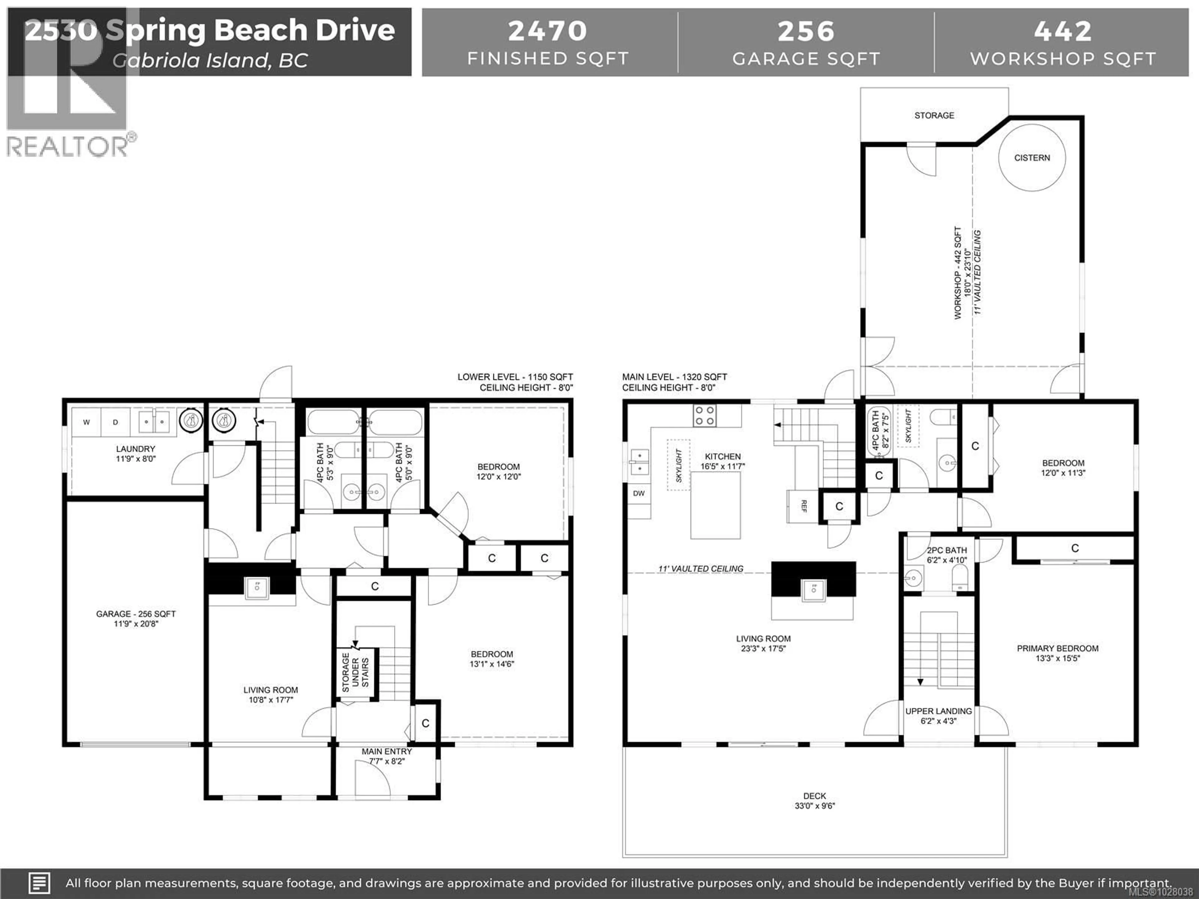 Floor plan for 2530 SPRING BEACH DRIVE, Gabriola Island British Columbia V0R1X7
