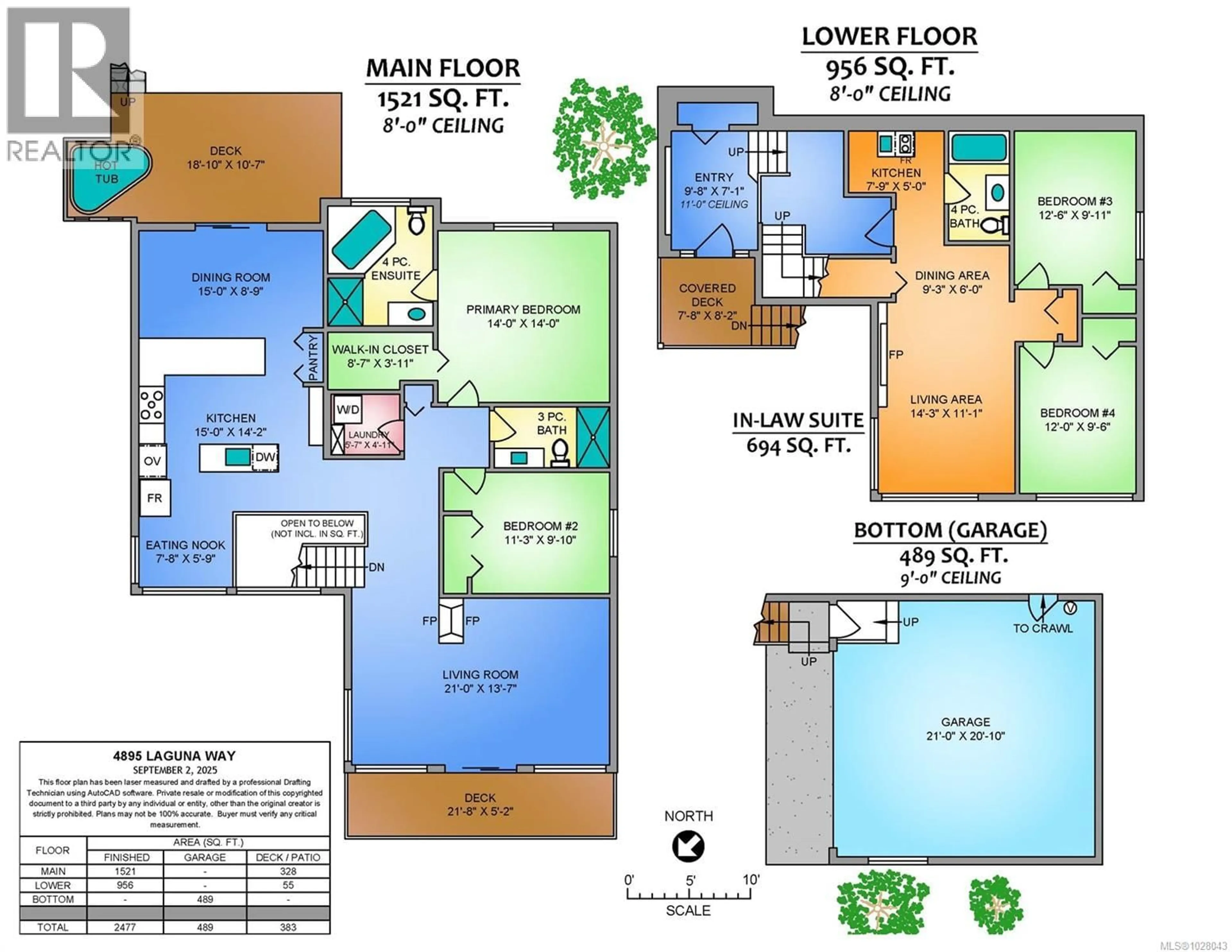 Floor plan for 4895 LAGUNA WAY, Nanaimo British Columbia V9T5C2
