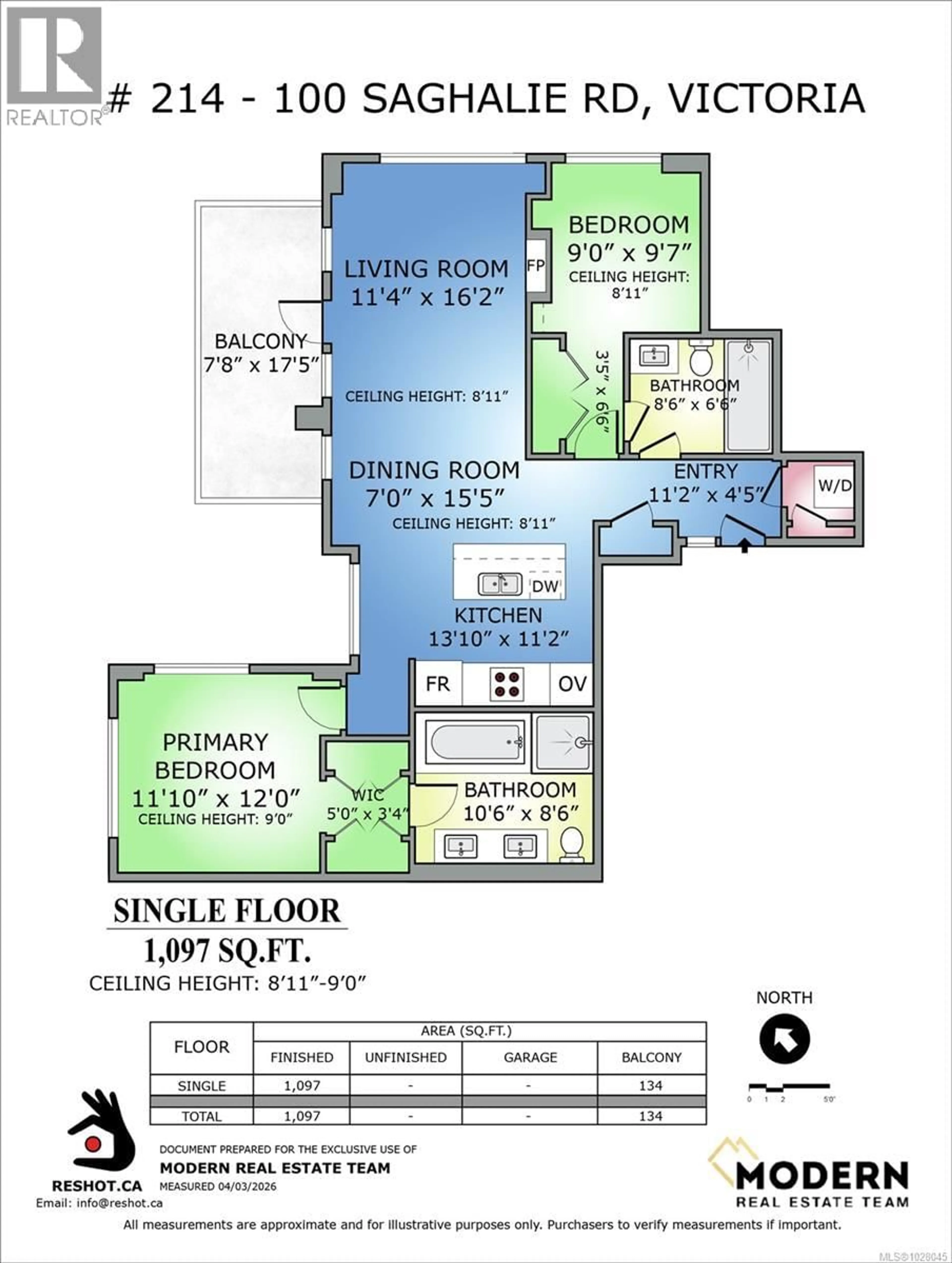 Floor plan for 214 - 100 SAGHALIE ROAD, Victoria British Columbia V9A0A1