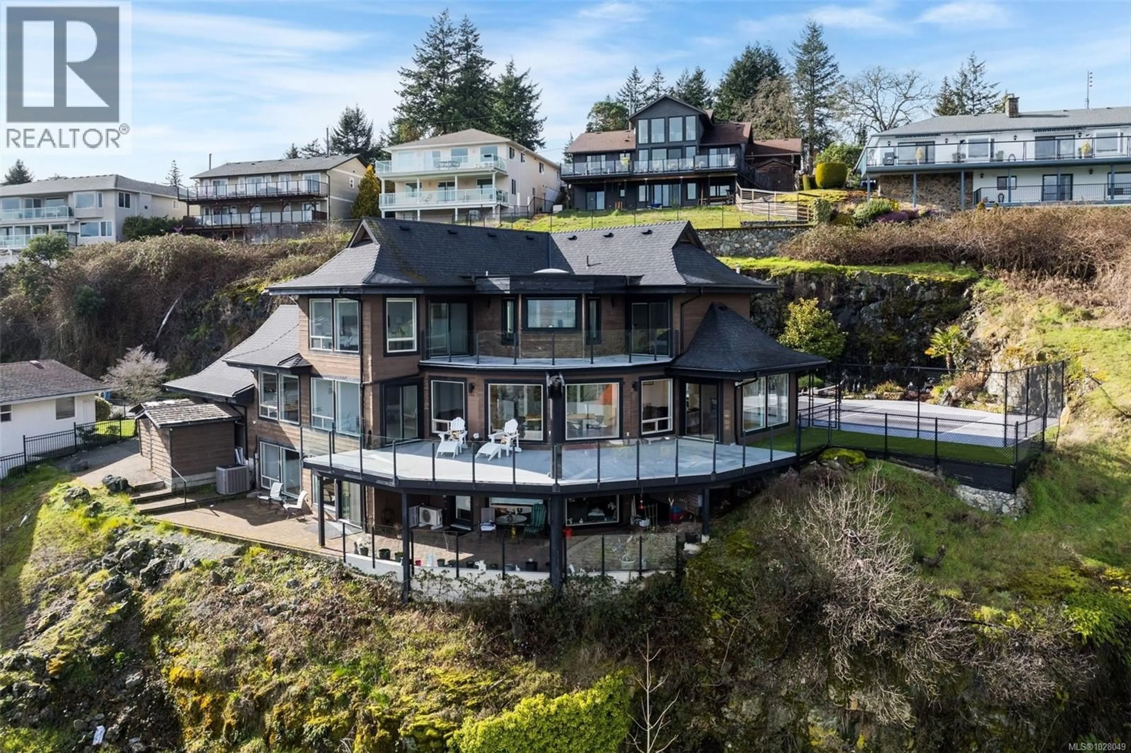 A pic from outside/outdoor area/front of a property/back of a property/a pic from drone, mountain view for 3392 HAIDA DRIVE, Colwood British Columbia V9C2V9