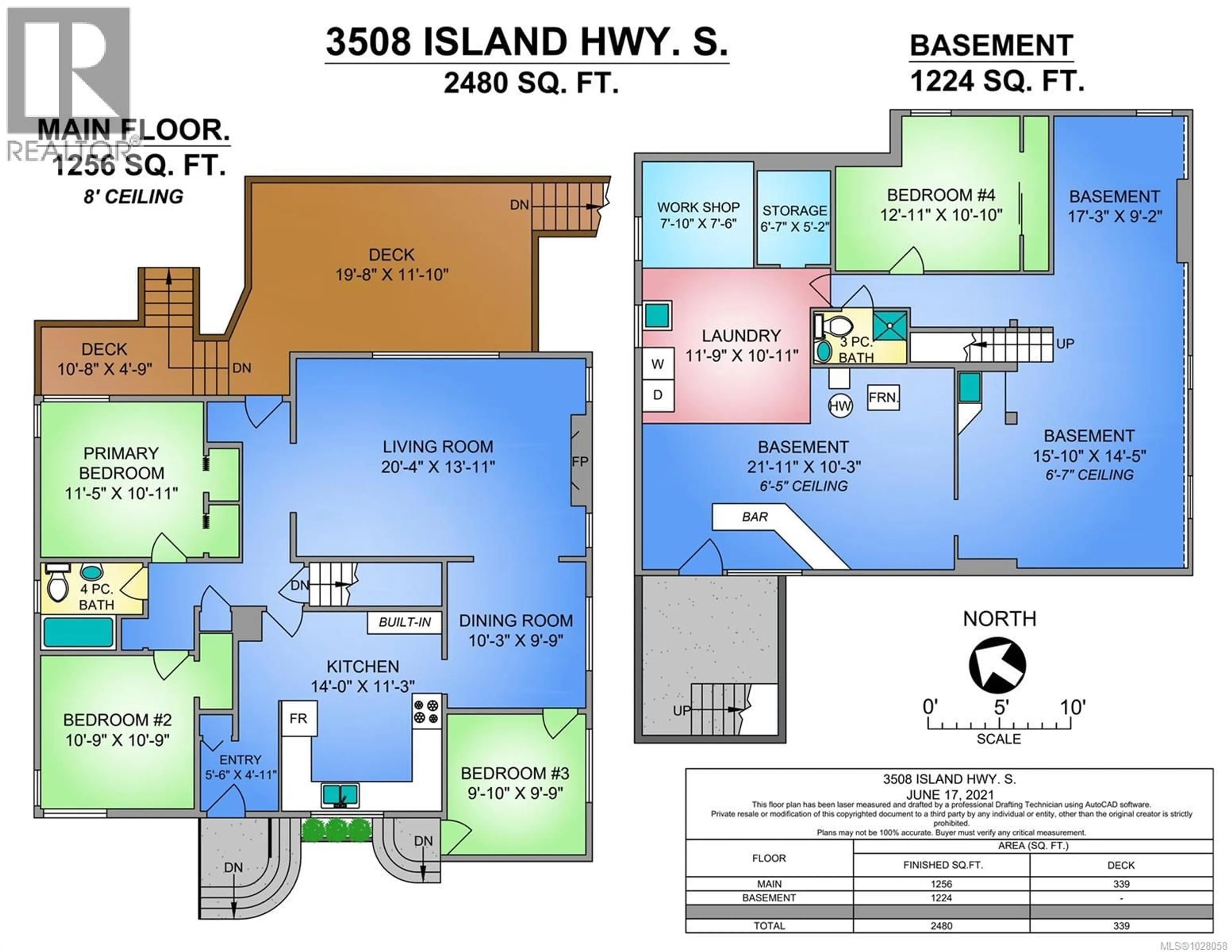 Floor plan for 3508 ISLAND HIGHWAY SOUTH, Courtenay British Columbia V9N9T9