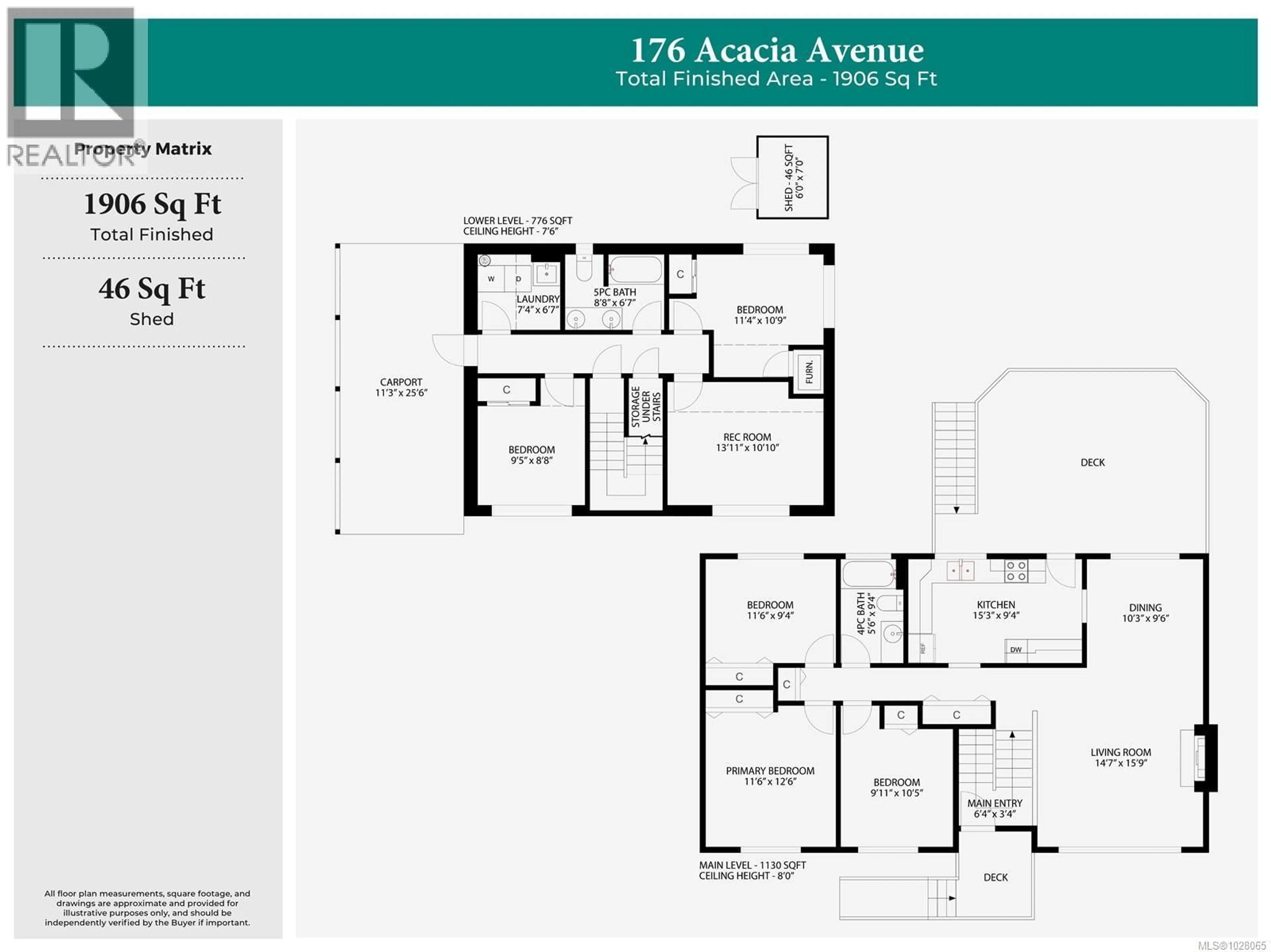 Floor plan for 176 ACACIA AVENUE, Nanaimo British Columbia V9R3L5