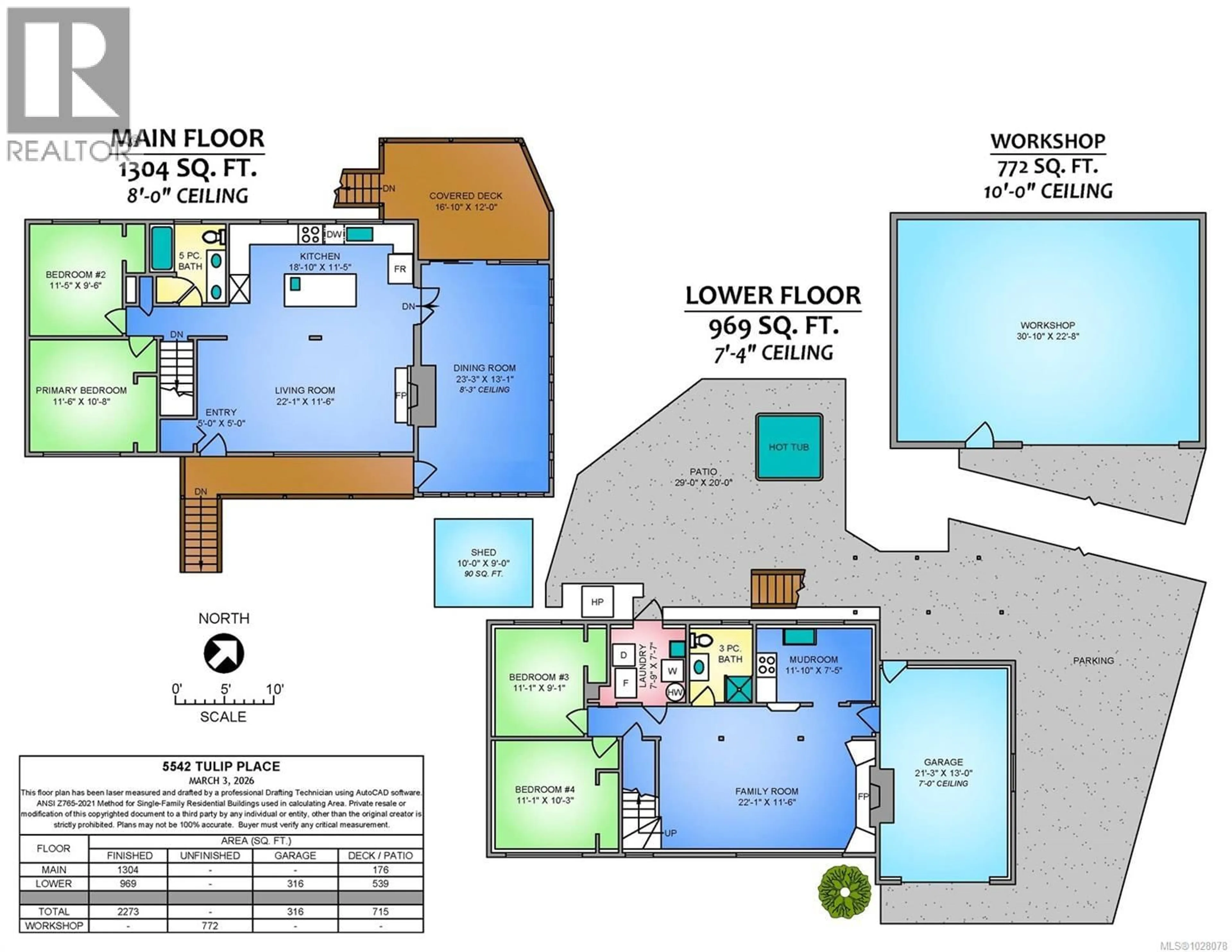Floor plan for 5542 TULIP PLACE, Nanaimo British Columbia V9T2N2