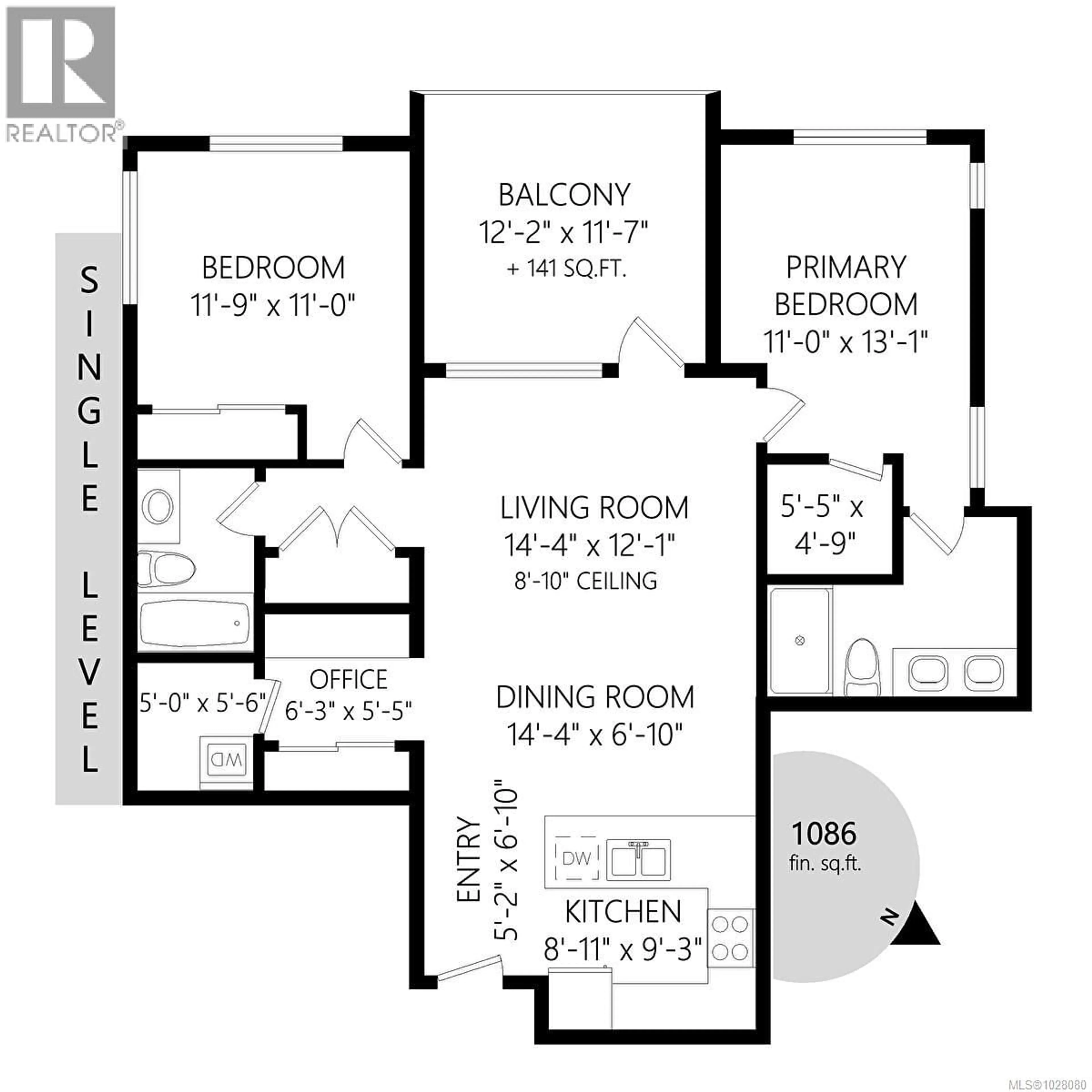 Floor plan for 303 - 286 WILFERT ROAD, View Royal British Columbia V9C0H6