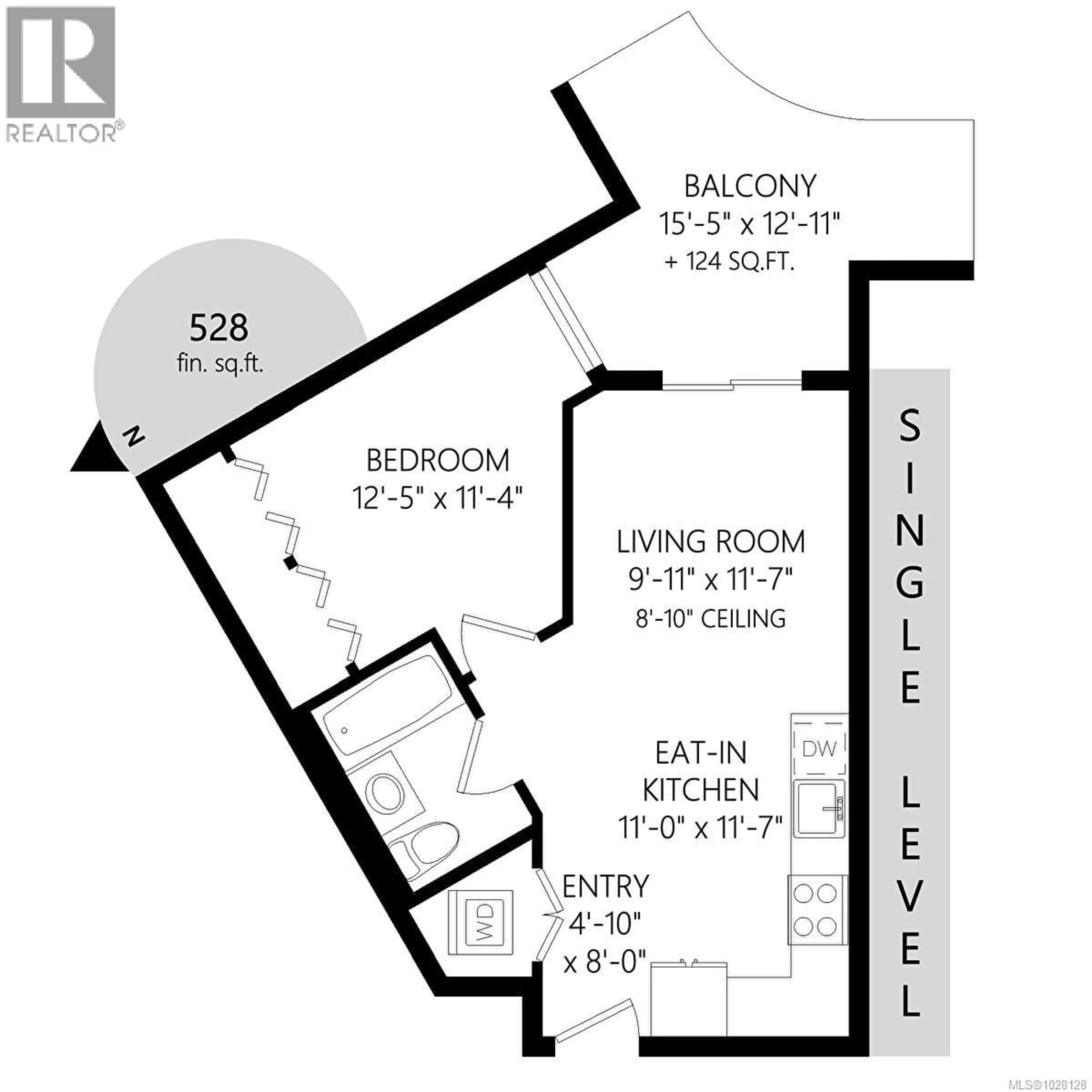 Floor plan for 208 - 1075 TILLICUM ROAD, Esquimalt British Columbia V9A0L5