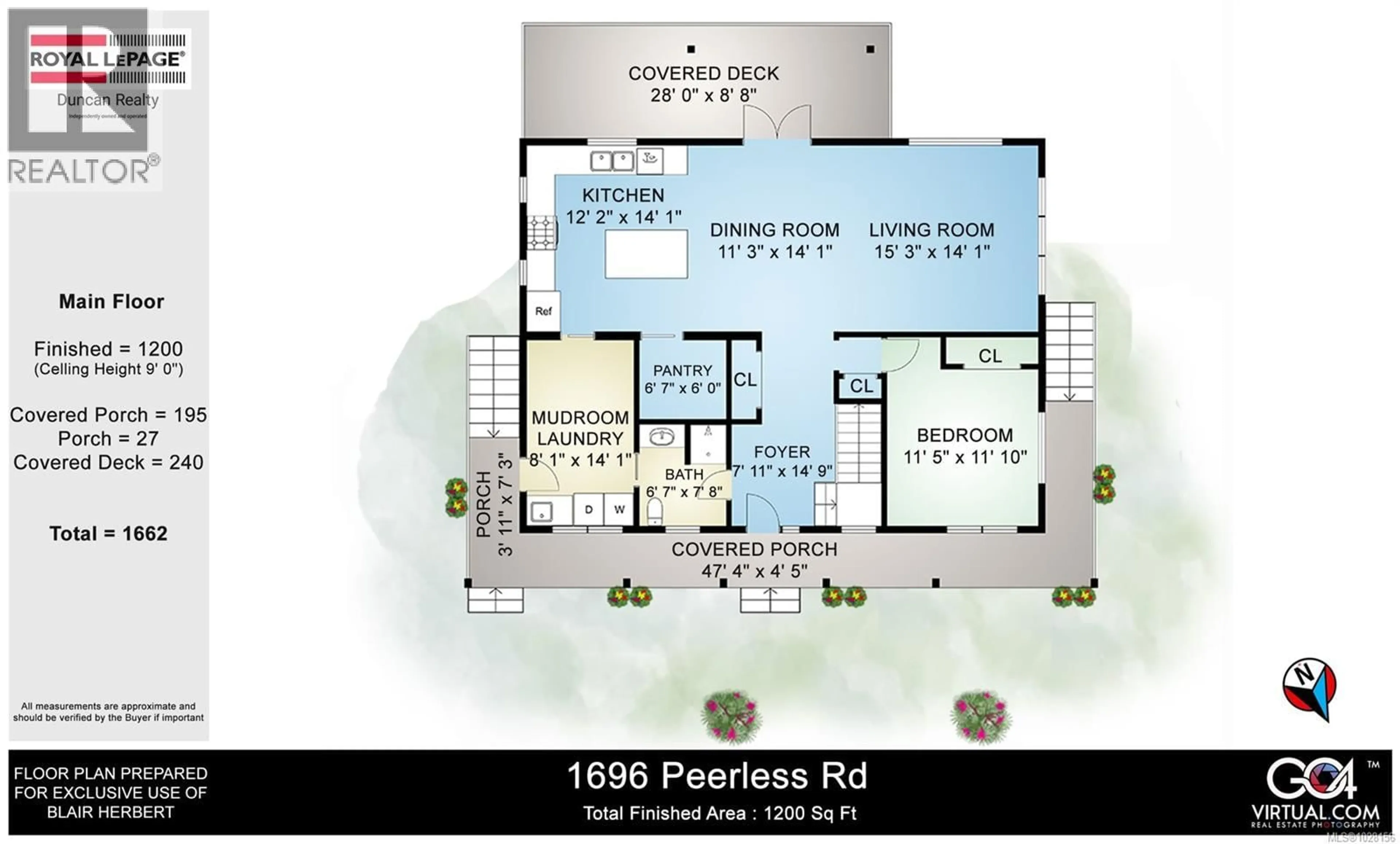 Floor plan for 1696 PEERLESS ROAD, Duncan British Columbia V0R1L6