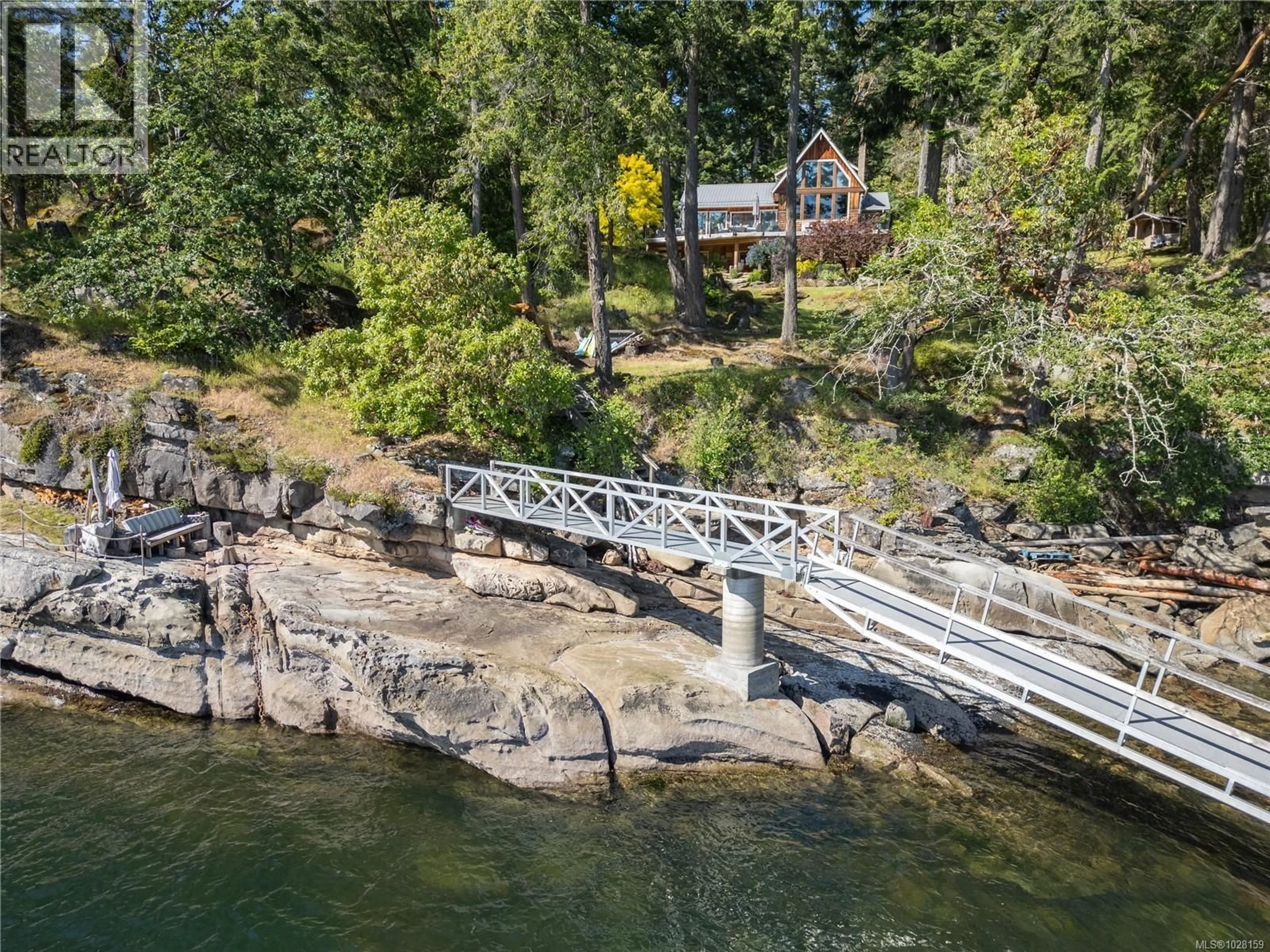 A pic from outside/outdoor area/front of a property/back of a property/a pic from drone, water/lake/river/ocean view for 225 SEA MEADOW DRIVE, Gabriola Island British Columbia V0R1X2